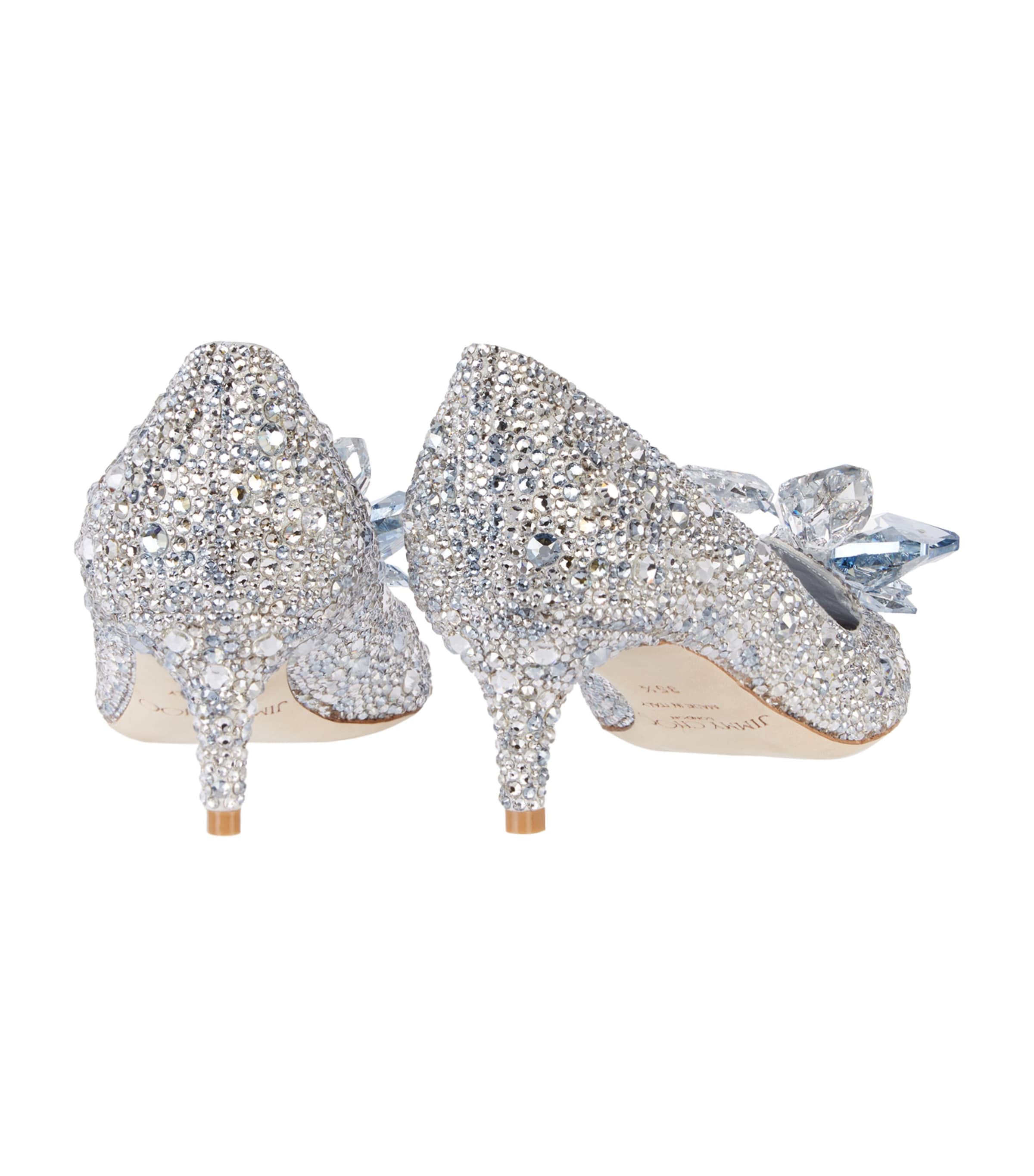 【極美品】Jimmy Choo AVRIL Cinderella（37） Rose Gold Crystal Covered Pointy Toe Pumps | AVRIL| Pre Fall