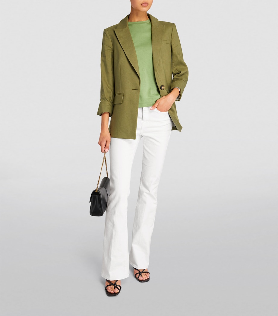 Beverly High-Rise Skinny Flared Jeans WHITE Image 2