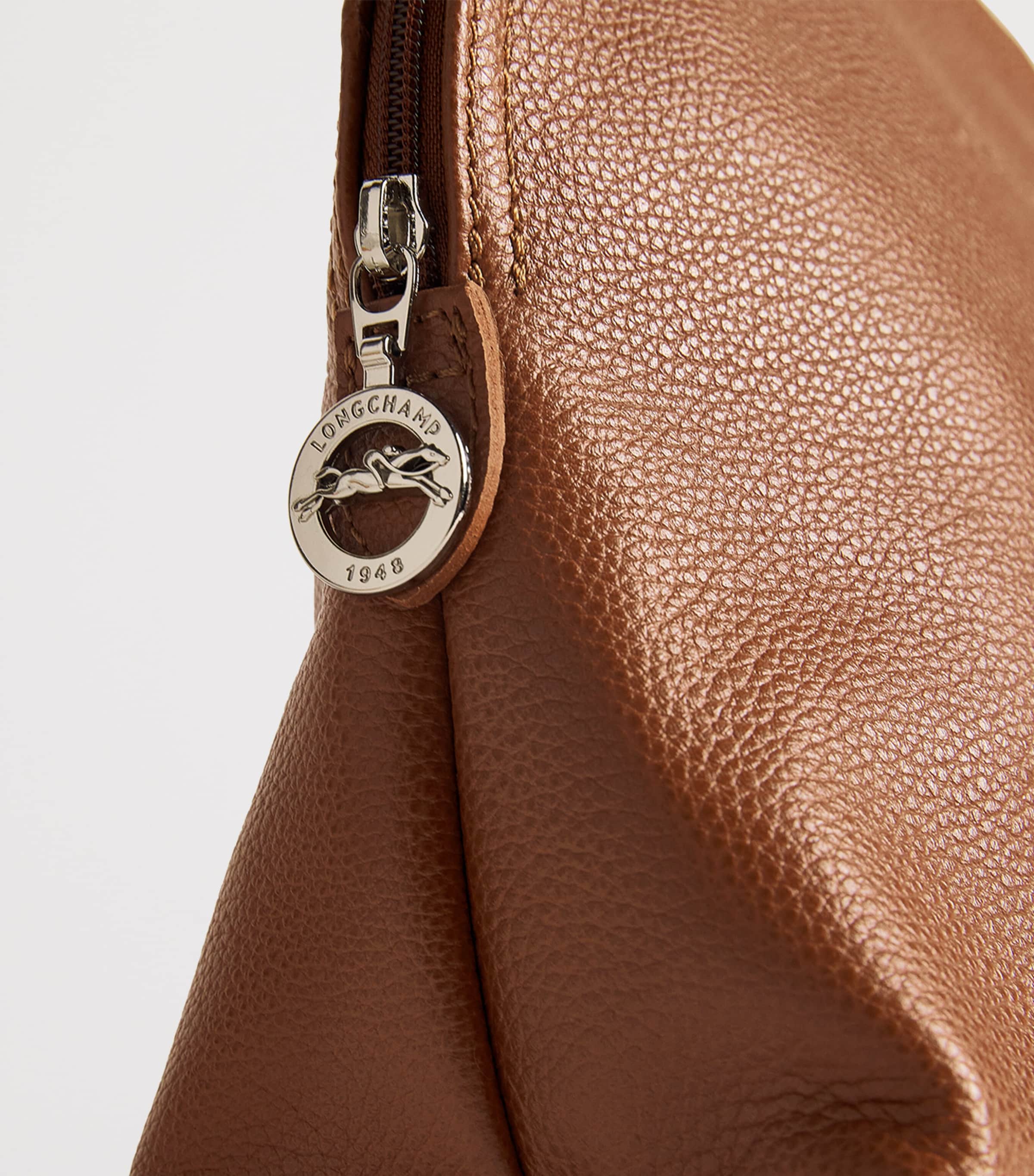 Leather Le Foulonné Wash Bag F72 CARAMEL Image 4