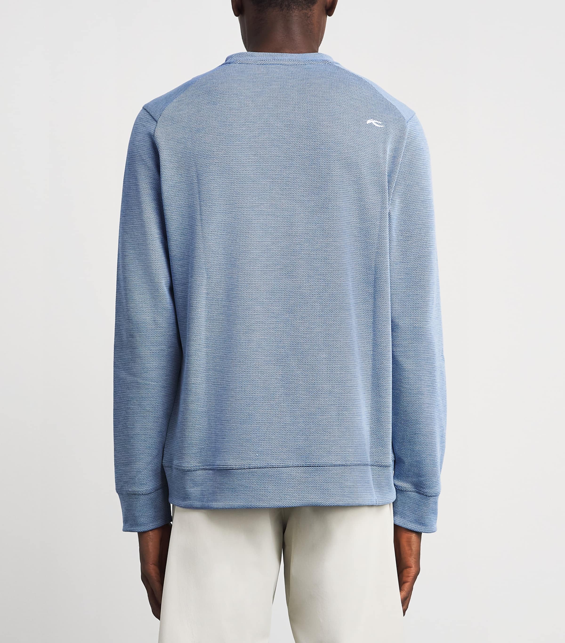 KJUS Mens Essentials Sweater Vpor Blu/atlanta Blu Image 5
