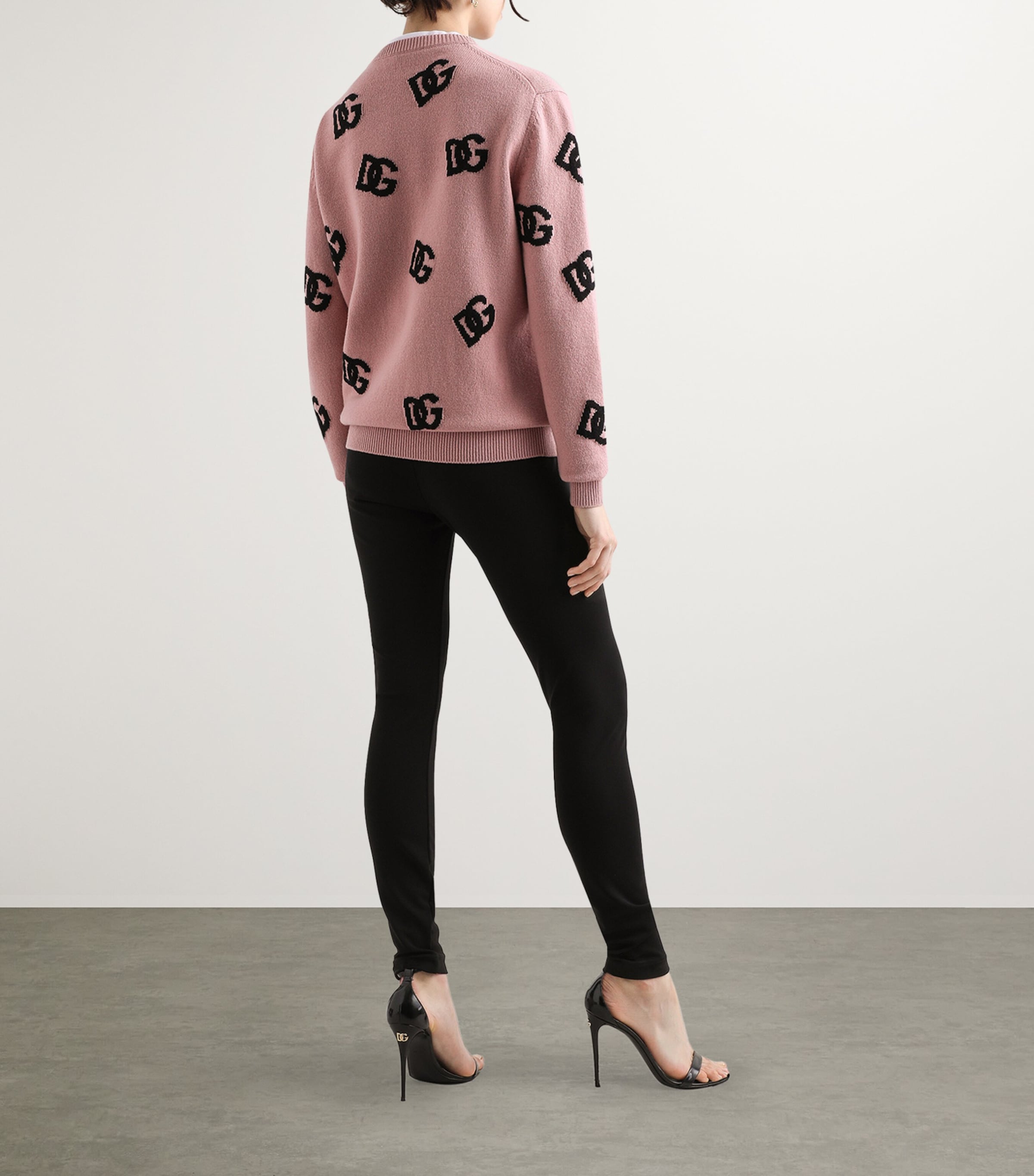 Silk Skinny Trousers N0000-BLACK Image 5