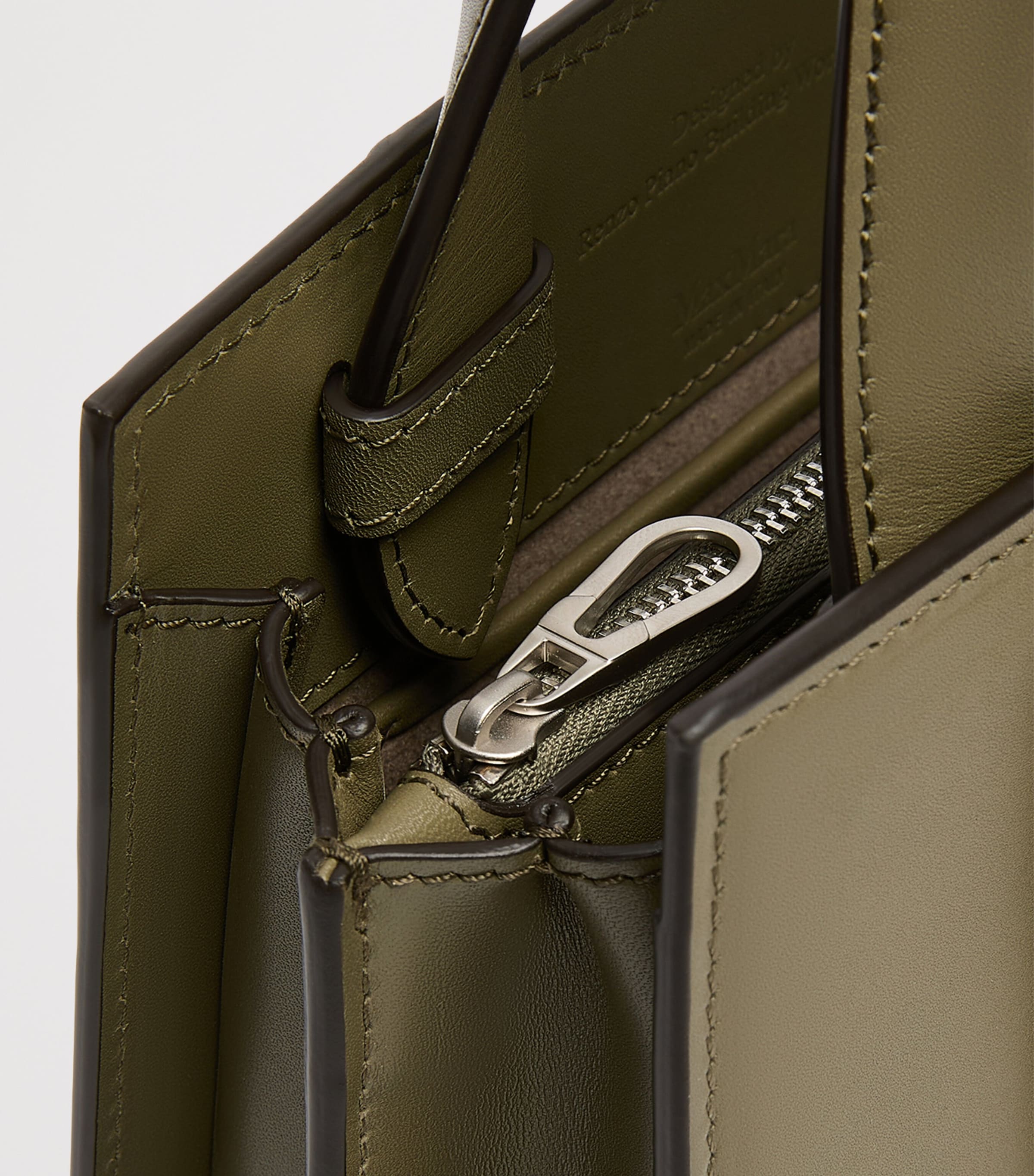 Max Mara Micro Whitney Top-Handle Bag Olive Green Image 5