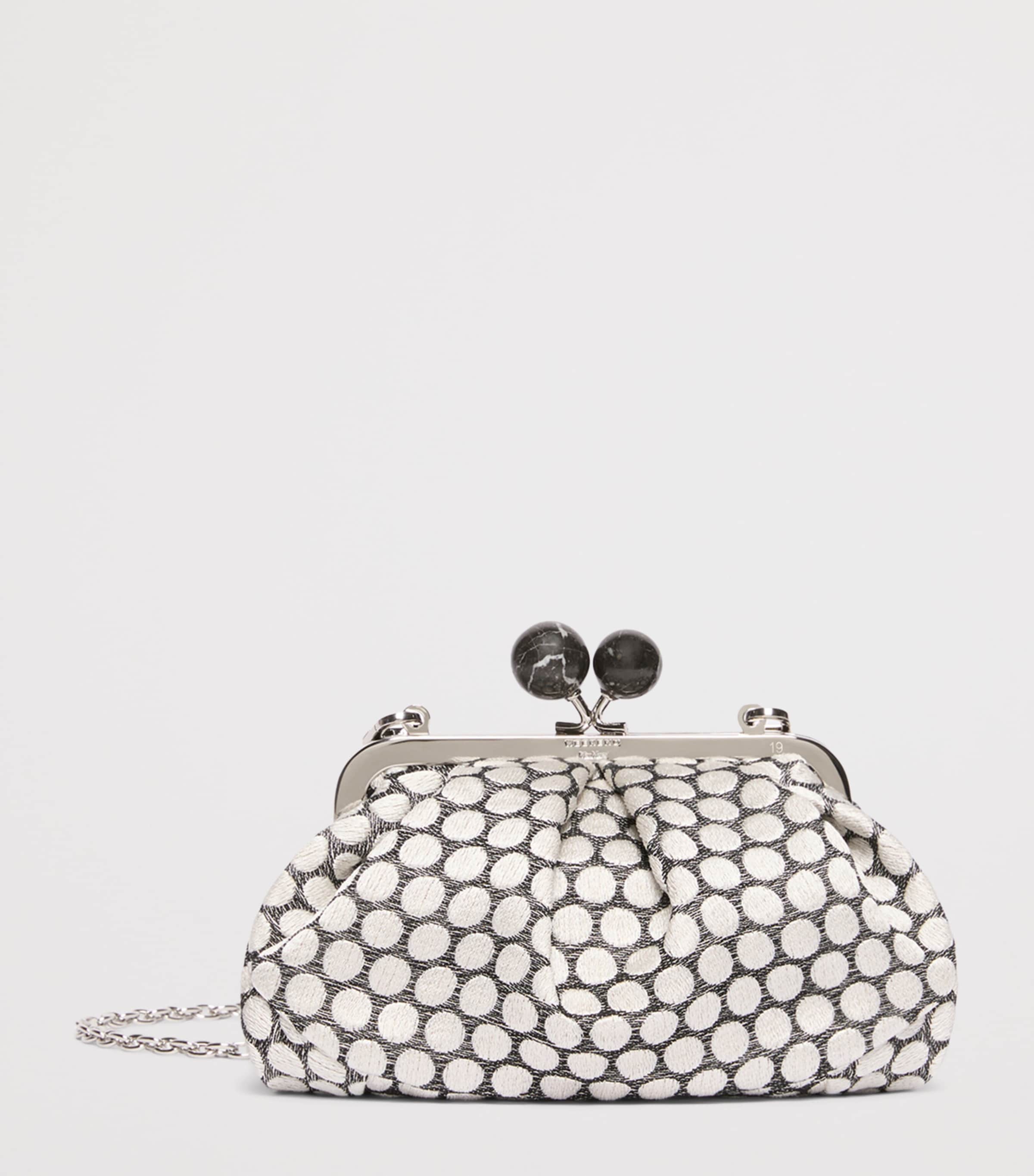 Weekend Max Mara Woven Jacquard Pasticcino Clutch Bag Black Image 3