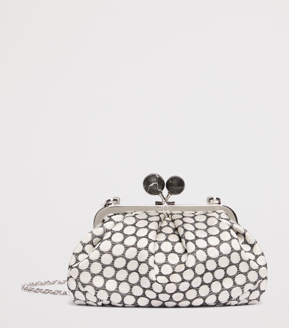 Weekend Max Mara Woven Jacquard Pasticcino Clutch Bag Black Image 3