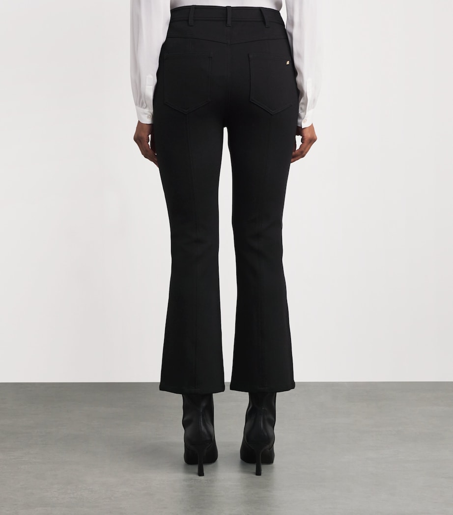 Ponte Shannon Flared Trousers BLACK Image 4