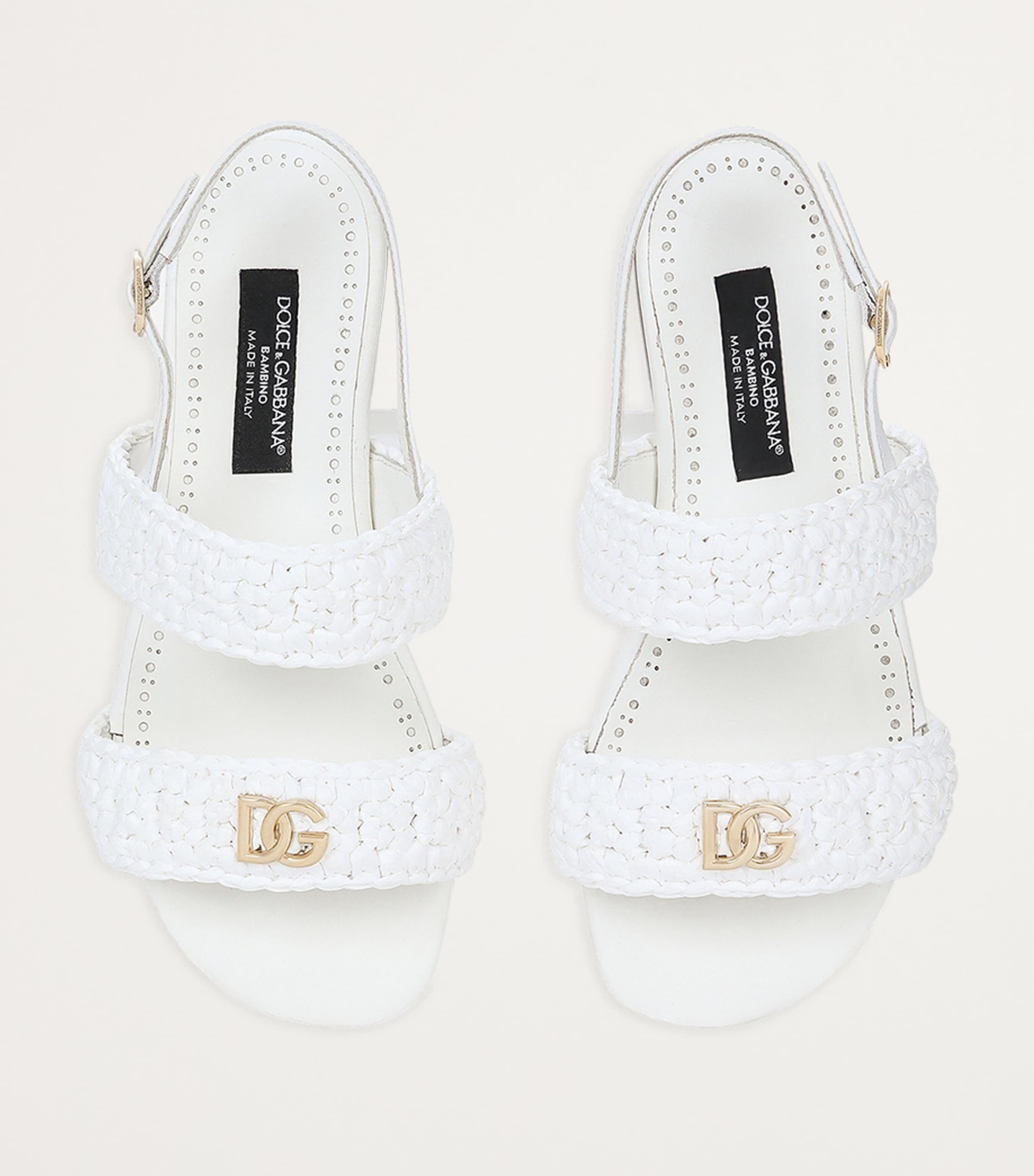 DG Logo Sandals 80001-WHITE Image 3