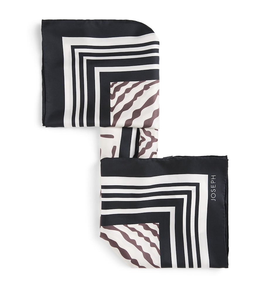 Large Silk Saff Scarf WAX/COCOA Image 1