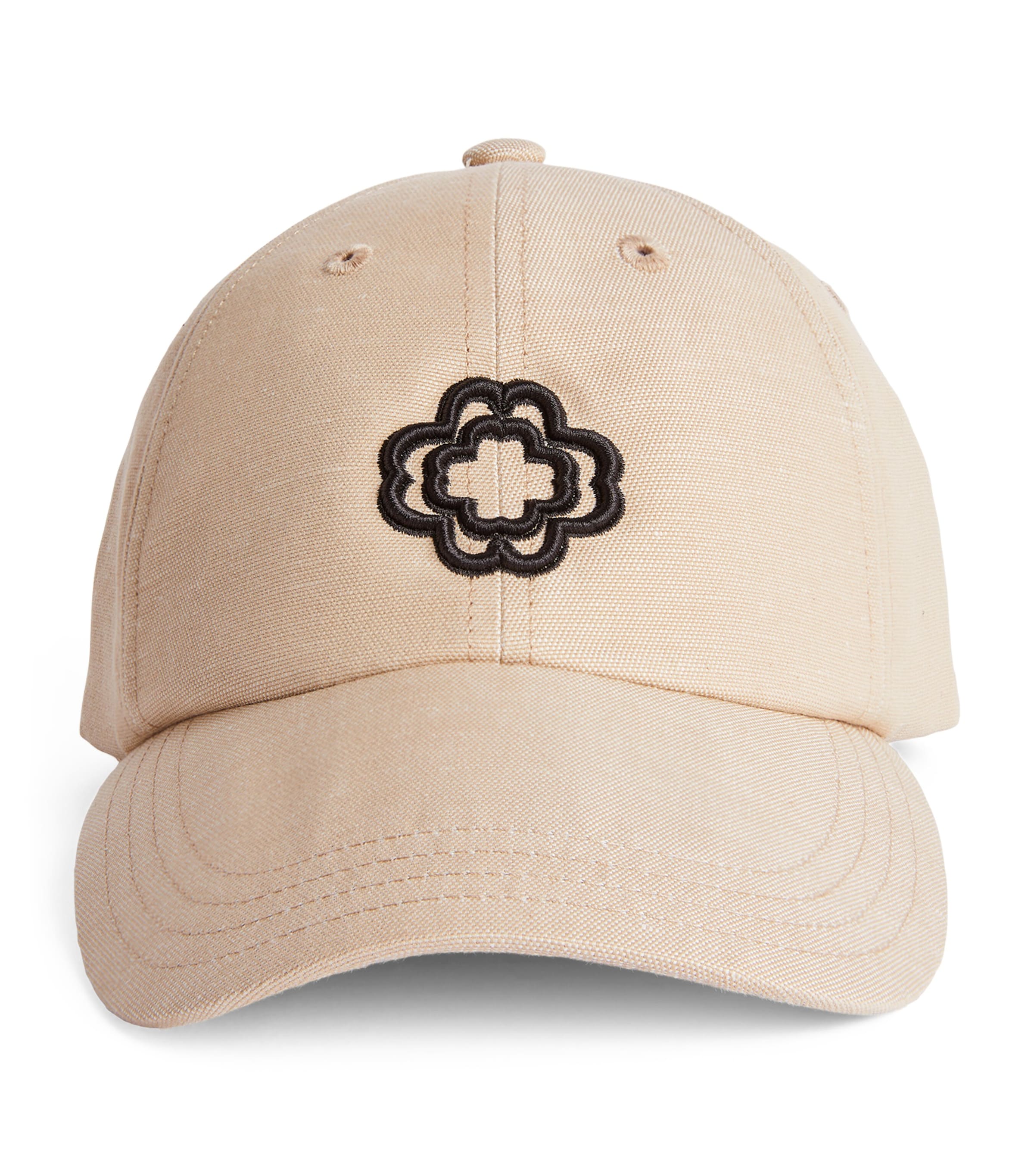 Cotton Logo Baseball Cap ECRU Image 1