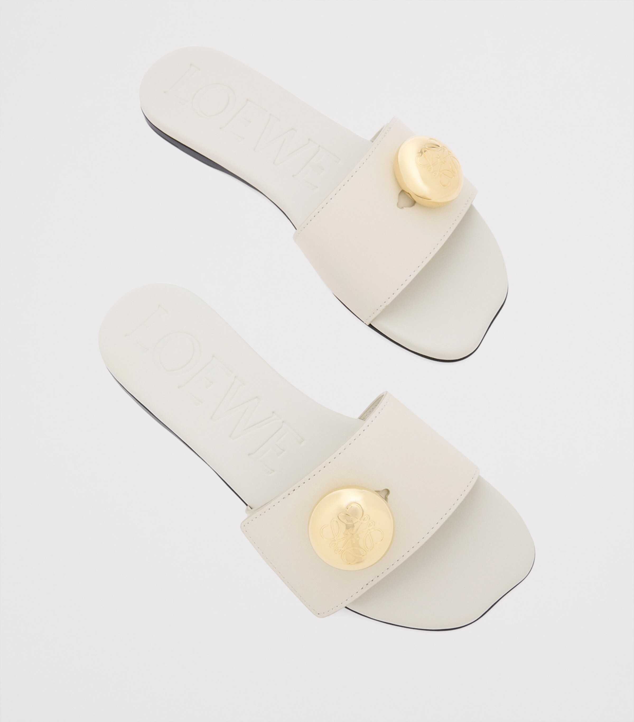 LOEWE Pebble Slides Sea Salt Image 4