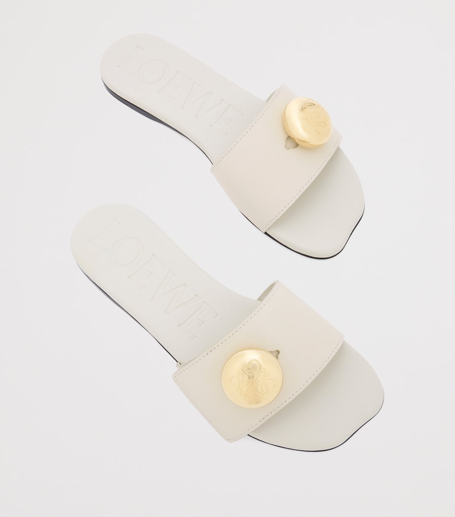 LOEWE Pebble Slides Sea Salt Image 4