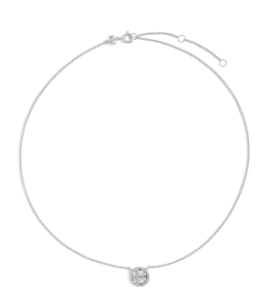 Miller Pavé Pendant Necklace TORY SLVR / CRSTL Image 1
