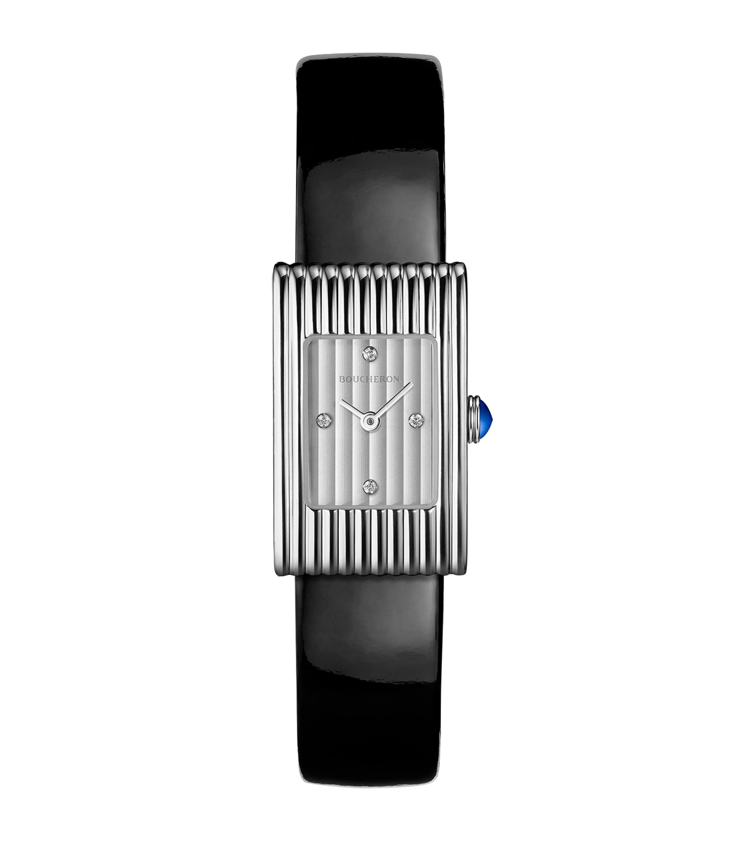 Stainless Steel and Diamond Reflet Watch 29.5mm NO COLOUR Image 1