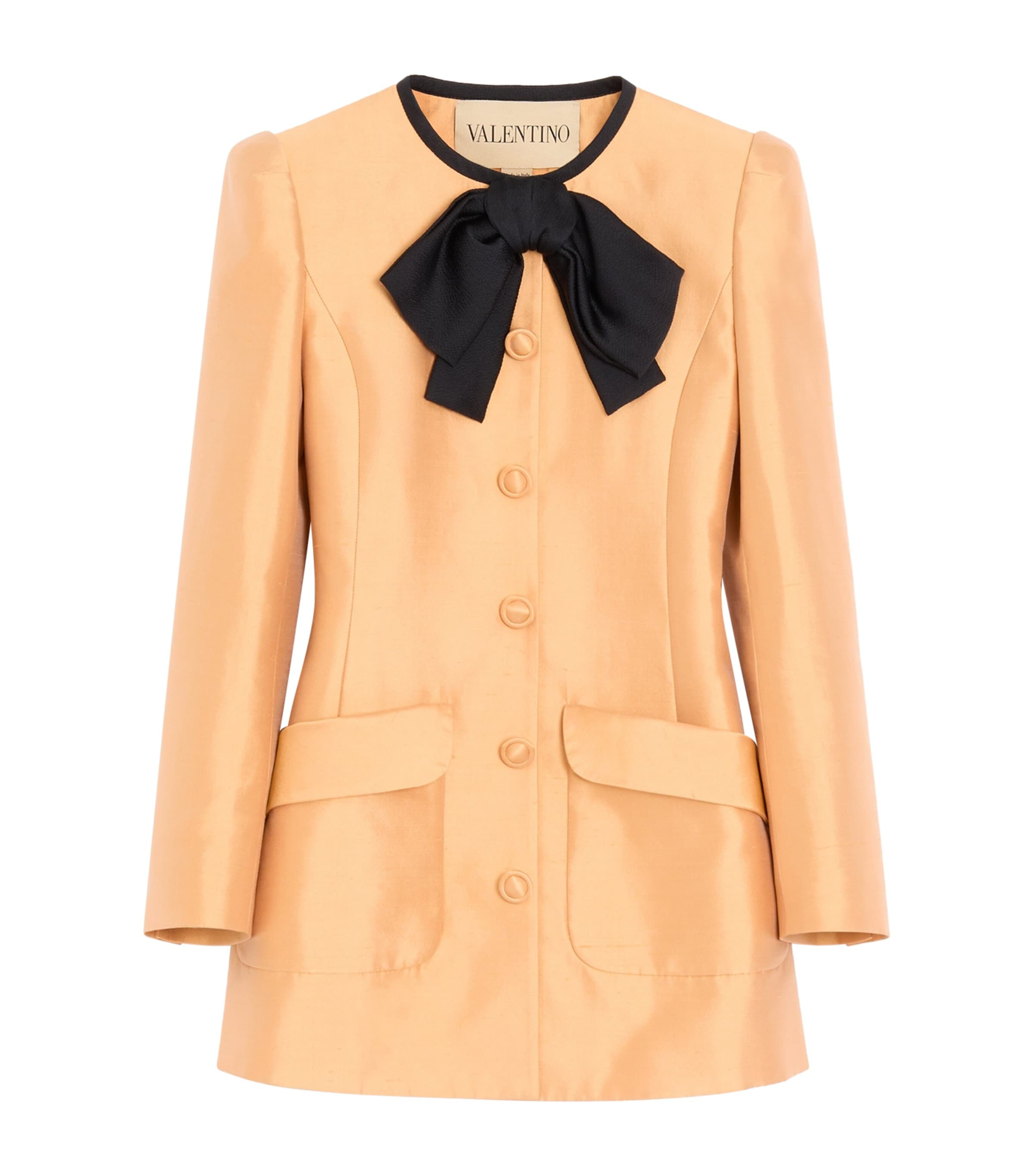Valentino Womens Silk Bow-Tie Jacket Image 1