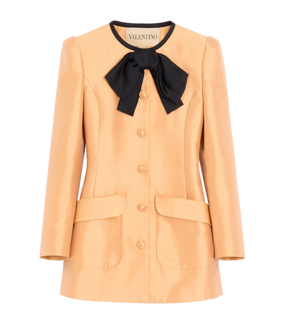 Valentino Womens Silk Bow-Tie Jacket Image 1