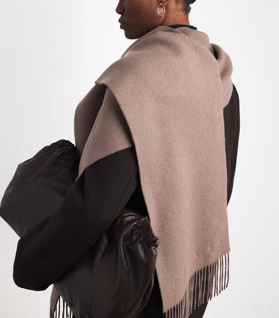 Wool Cecile Scarf MUSHROOM Image 2