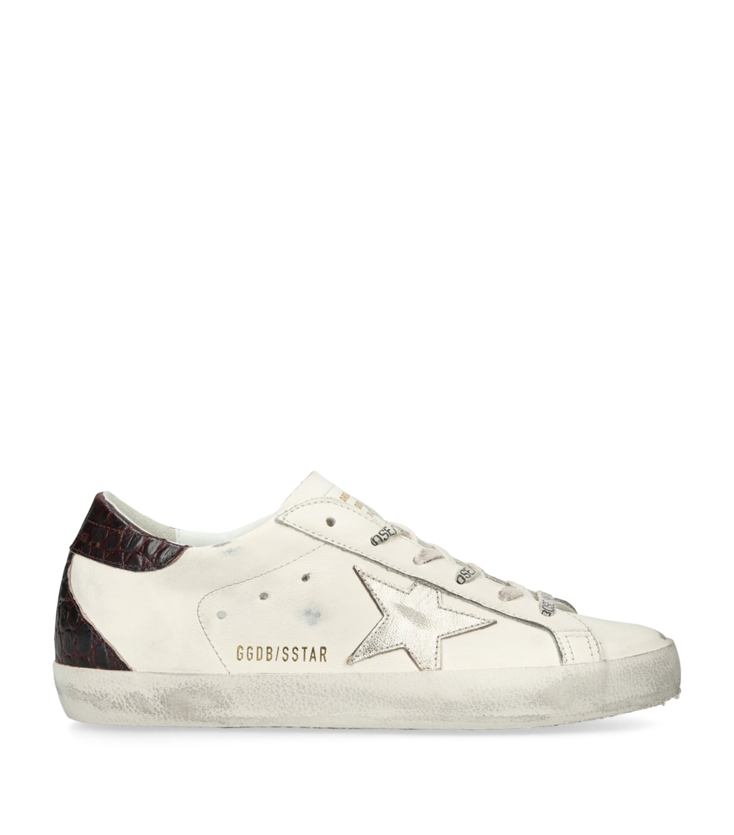 Golden Goose Leather Super-star Sneakers In Animal Print