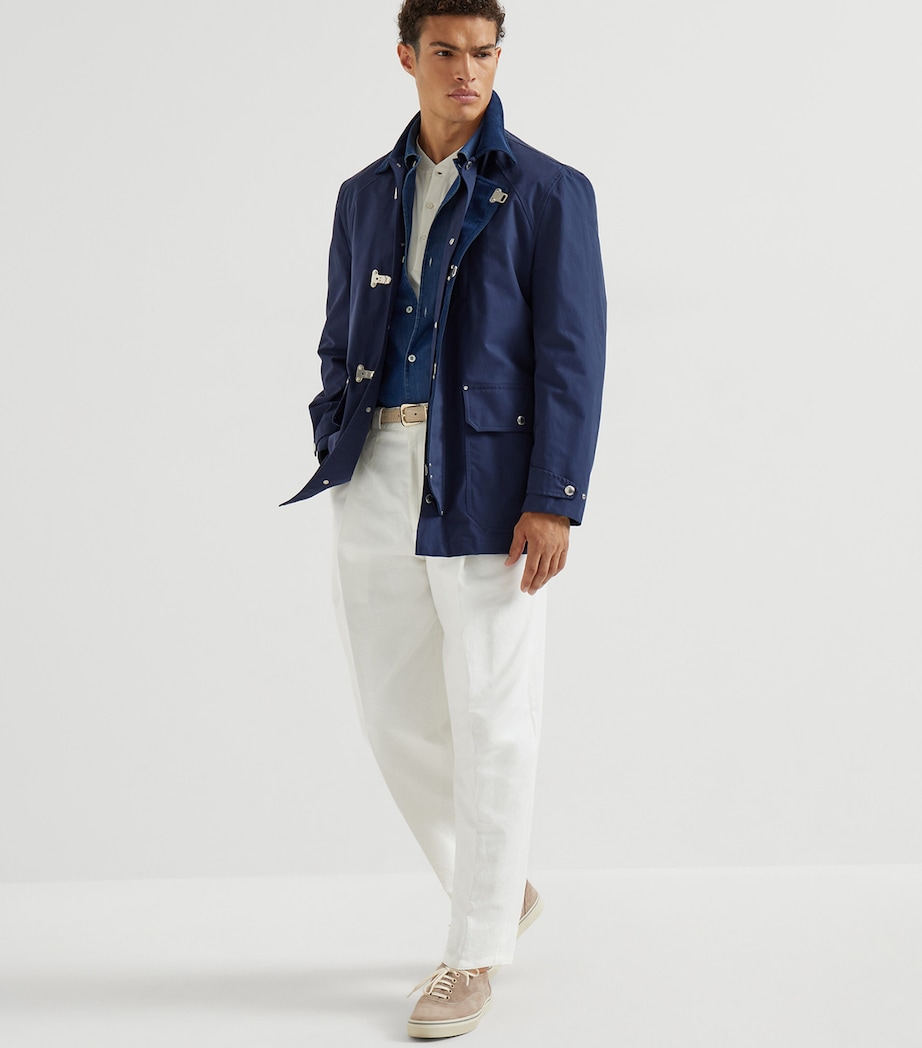 Brunello Cucinelli Mens Denim Easy-Fit Shirt Image 5