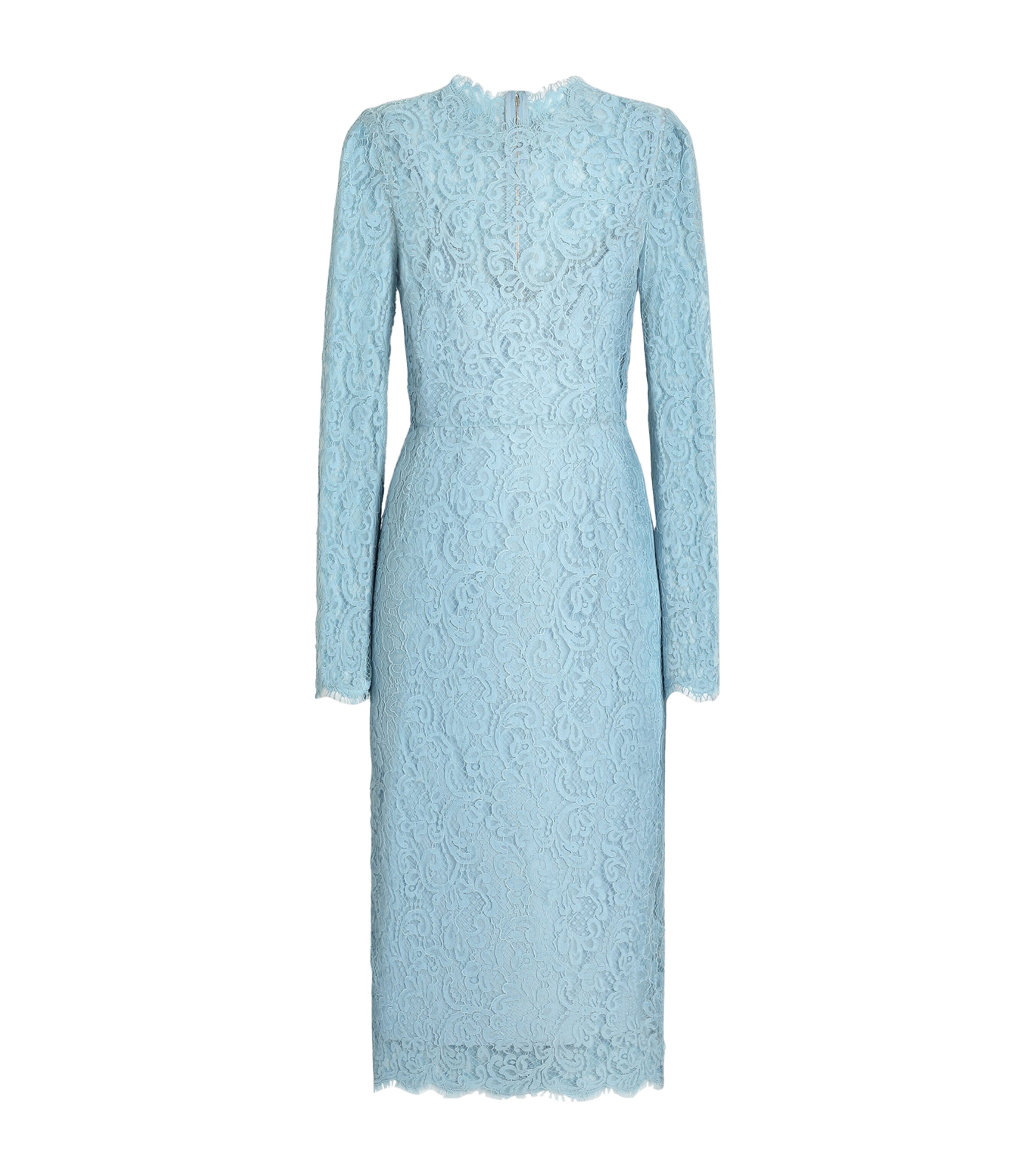 Dolce&Gabbana Womens Lace Midi Dress Ligh Image 1