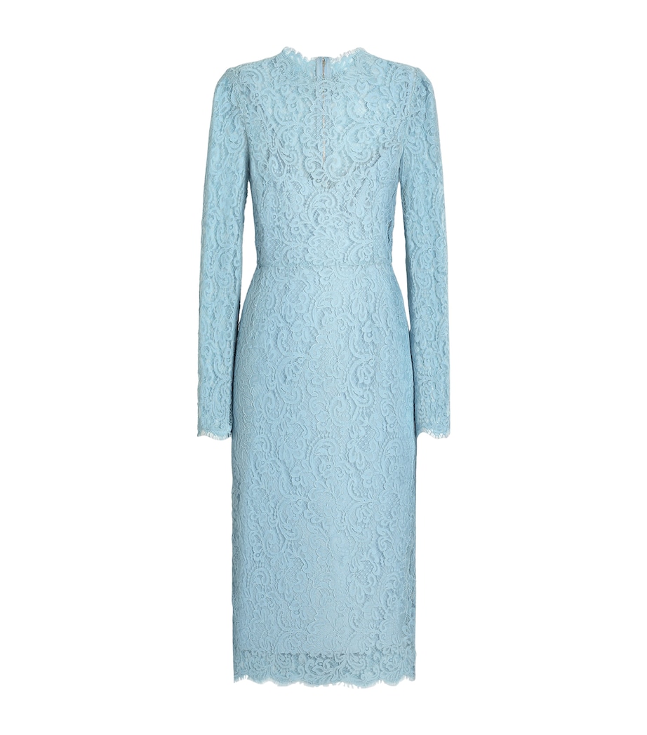 Dolce&Gabbana Womens Lace Midi Dress Ligh Image 1