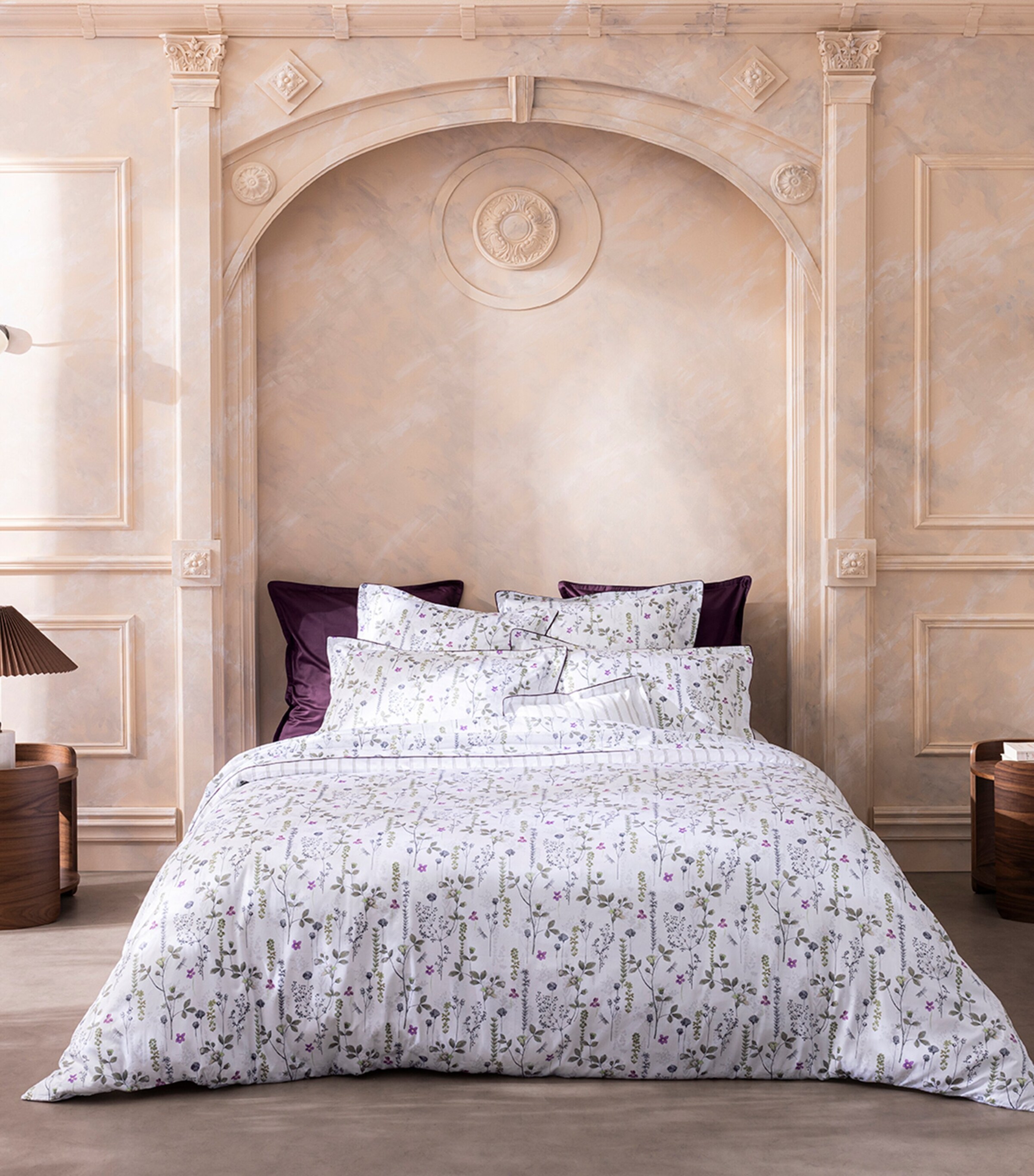Alexandre Turpault Organic Cotton Bucolique King Duvet Cover (230cm x 220cm) White Image 4