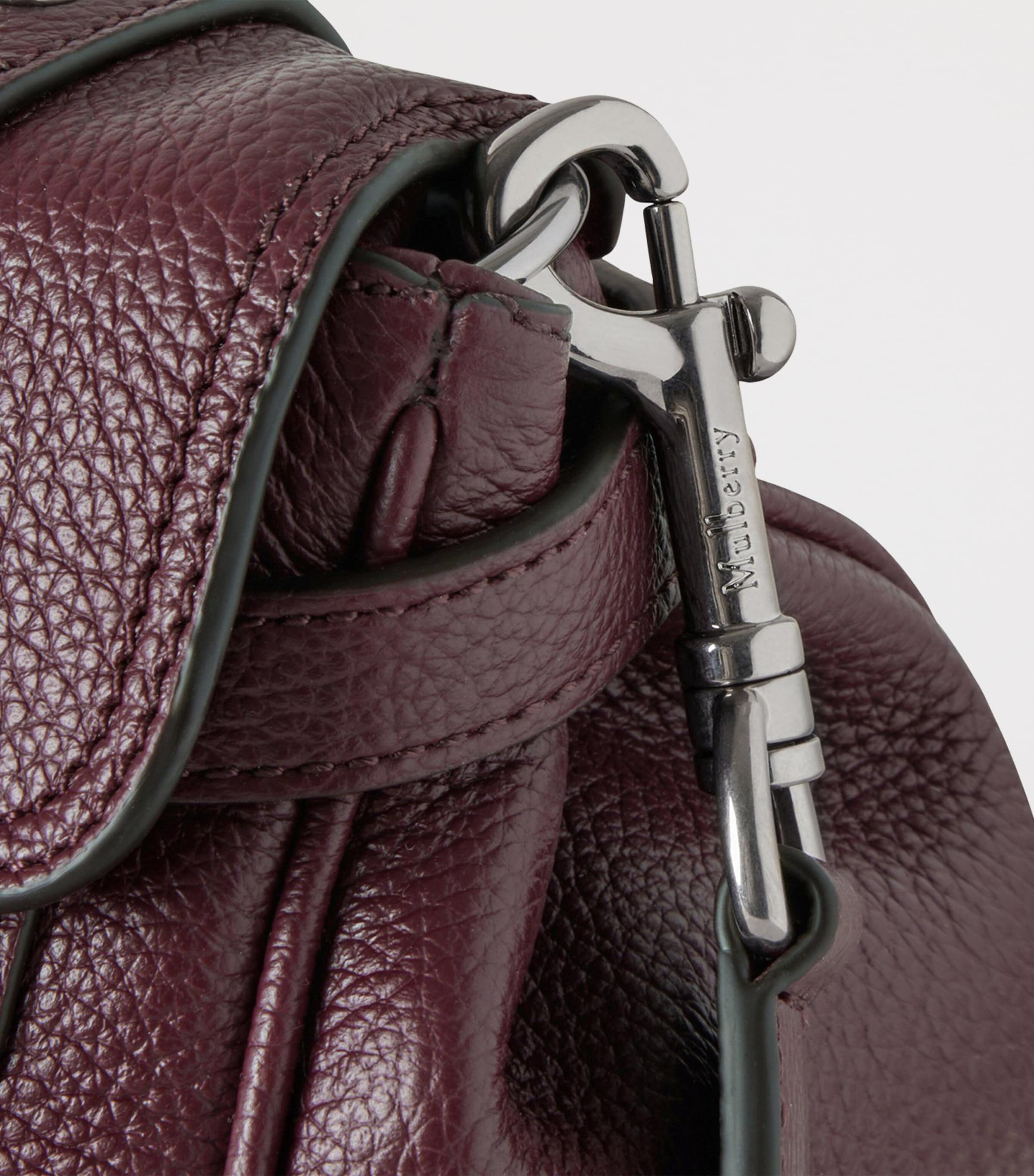 Mini Leather Alexa Cross-Body Bag BLACK CHERRY Image 6