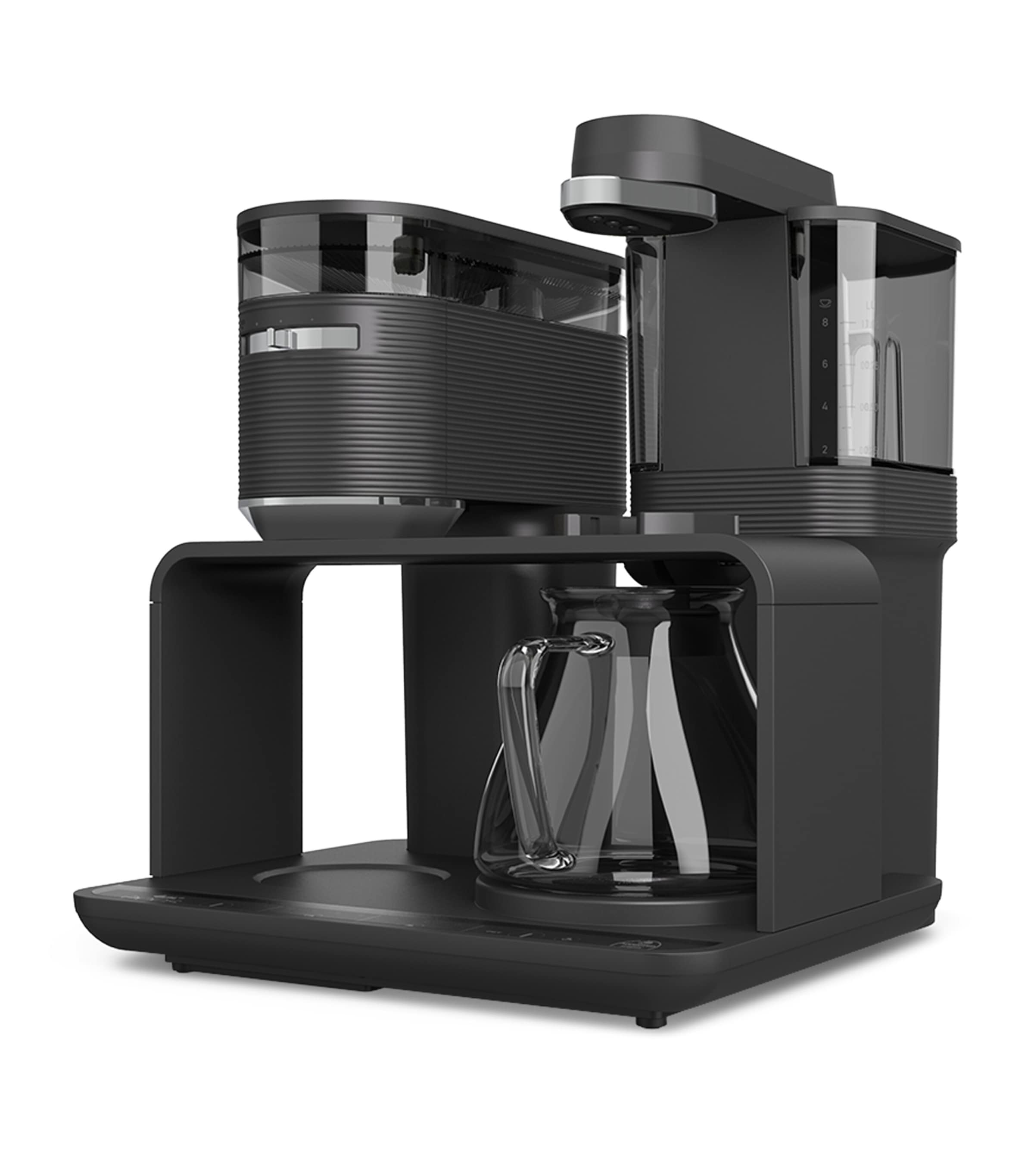 Melitta Epos Chrome Coffee Machine With Grinder In Black