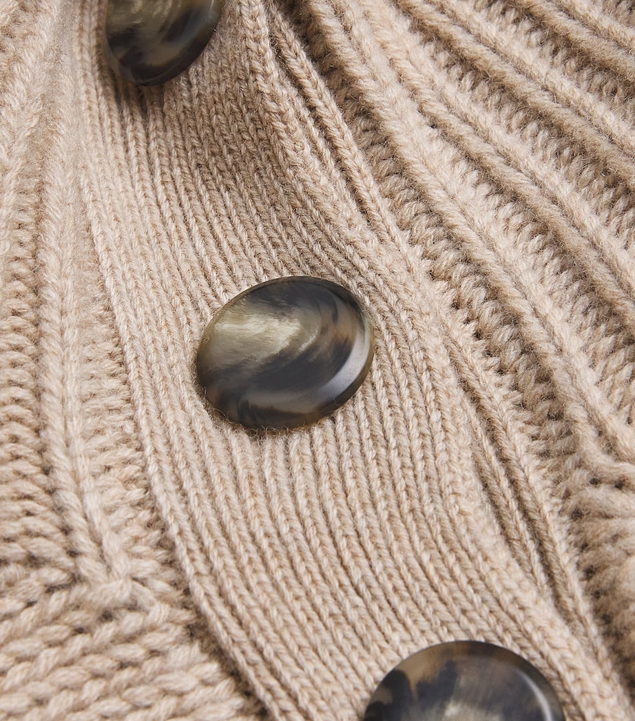 Wool-Cashmere Buttoned Sweater A2238 Image 5