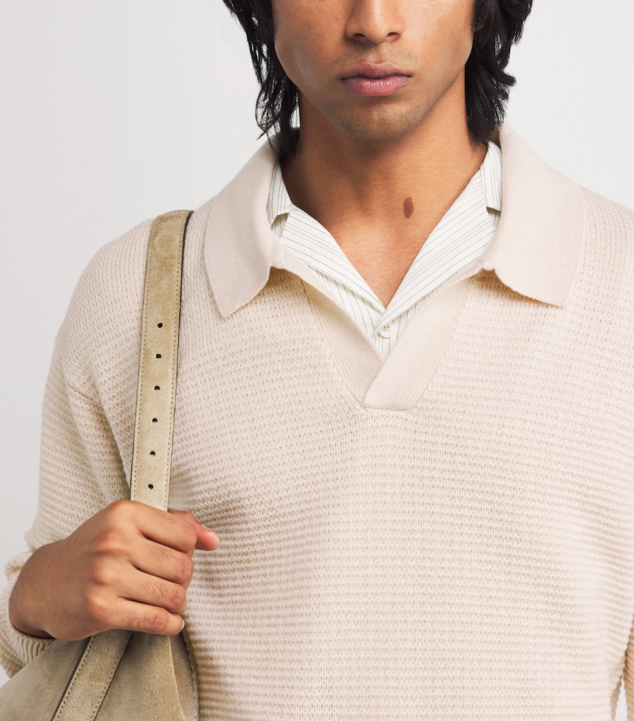 Wool-Silk Open Collar Sweatshirt WRWH Image 6