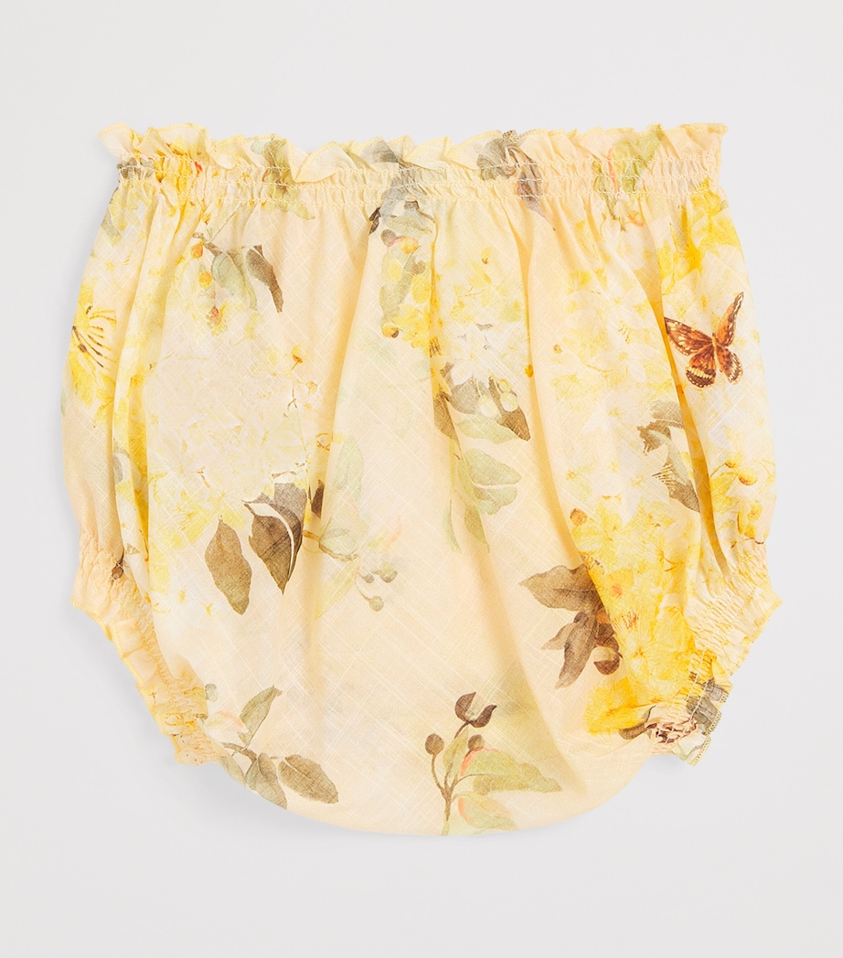 Cotton Cascadian Bloomers (12-24 Months) YELLOW FLORAL Image 2