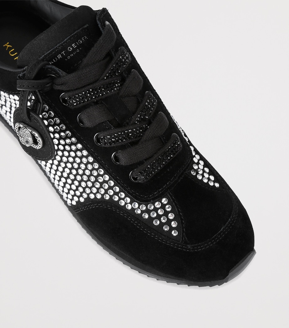 Suede Embellished Chelsea Sneakers BLK/OTHER Image 3