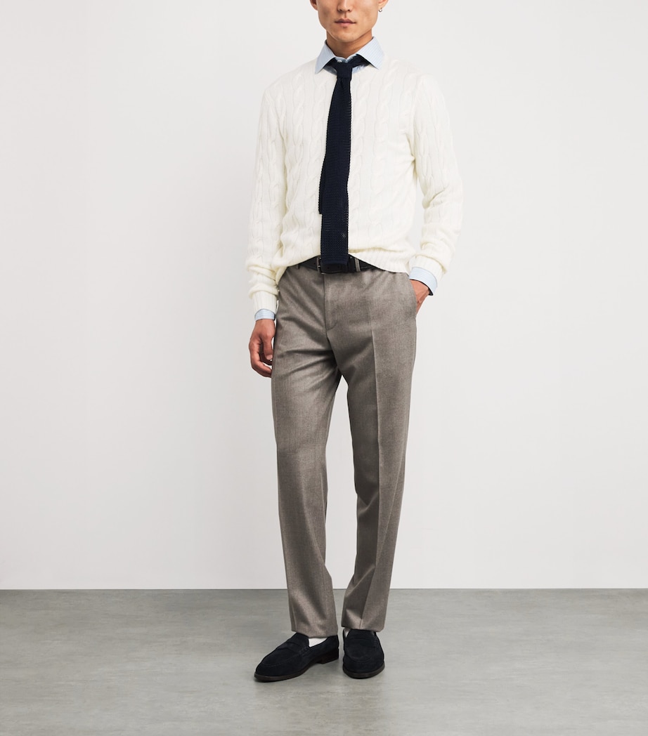 Cashmere Cable-Knit Sweater CLASSIC CREAM Image 2