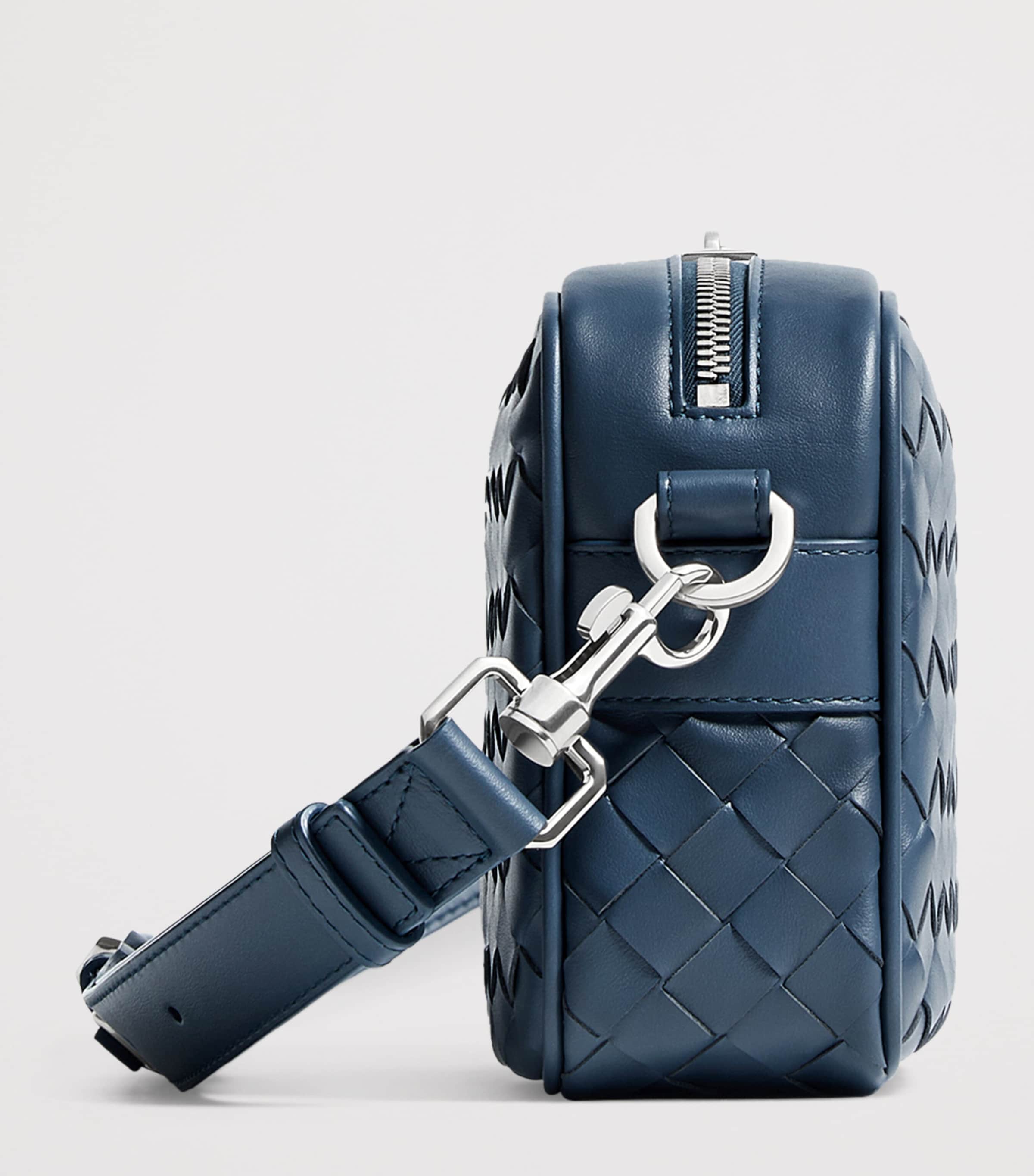 Bottega Veneta Small Leather Intrecciato Camera Bag Image 3