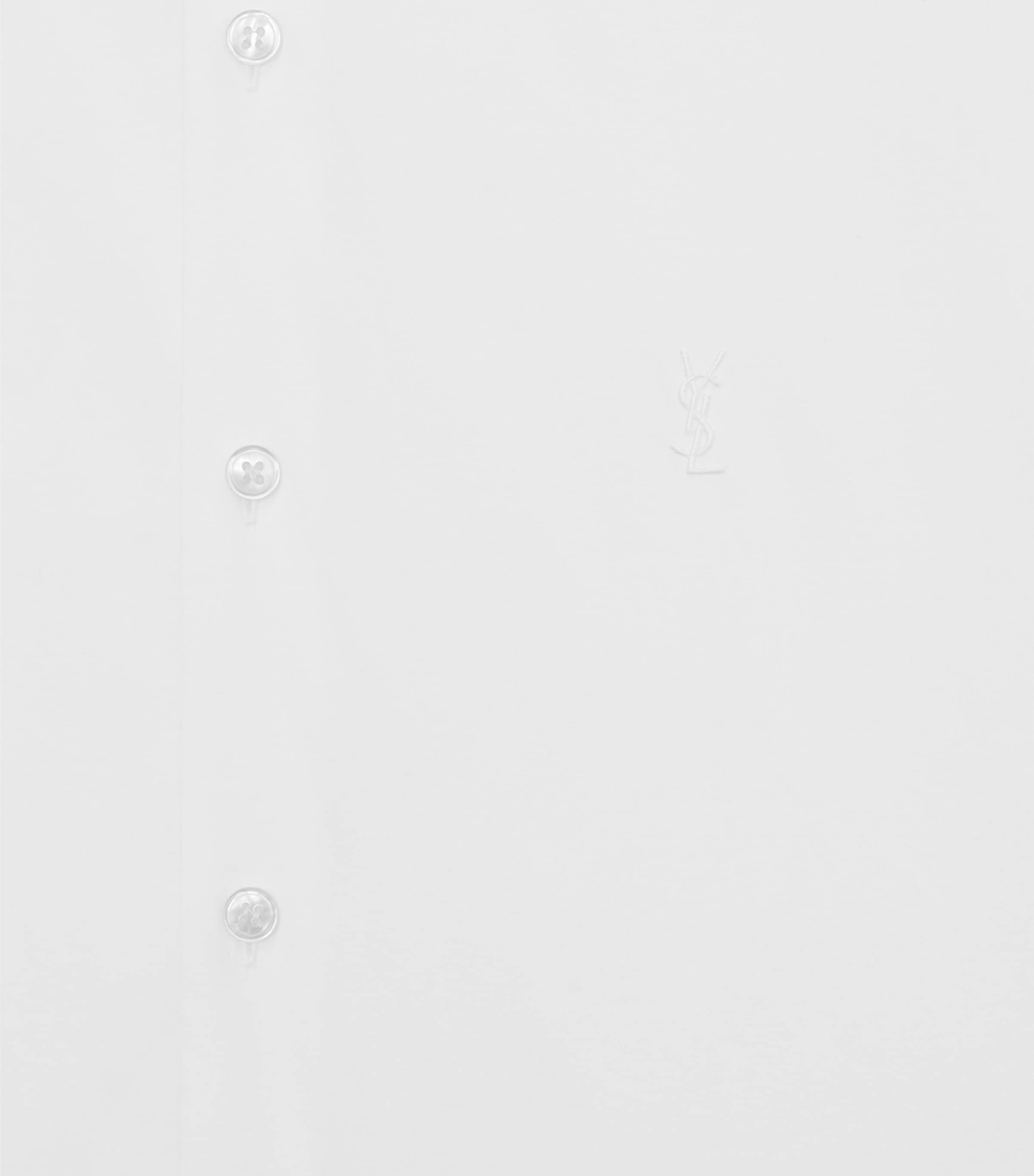 Saint Laurent Mens Stretch-Cotton Cassandre Shirt Image 3