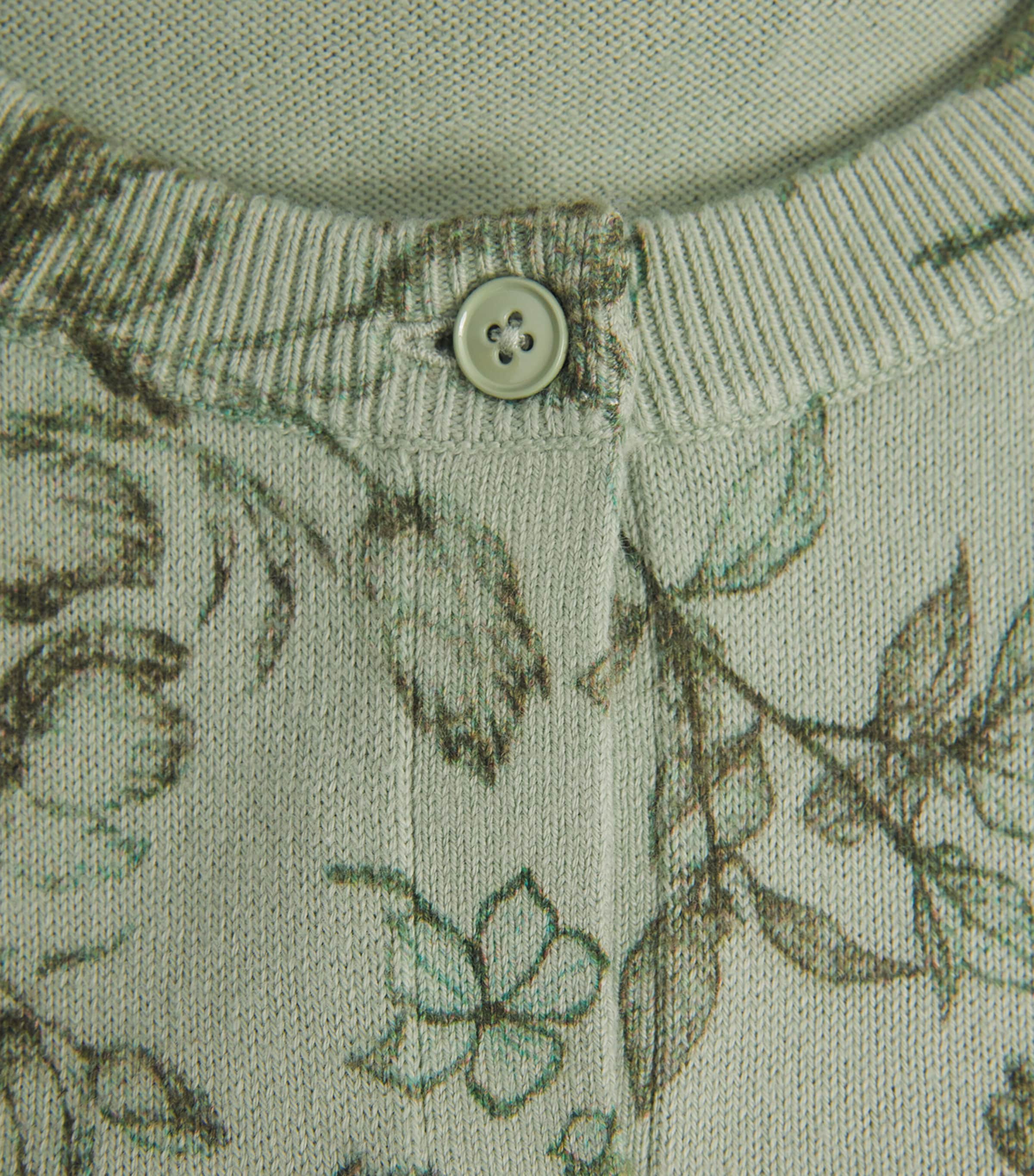 Alice+Olivia Womens Cotton Printed Carson Cardigan Grdn Sage Image 6