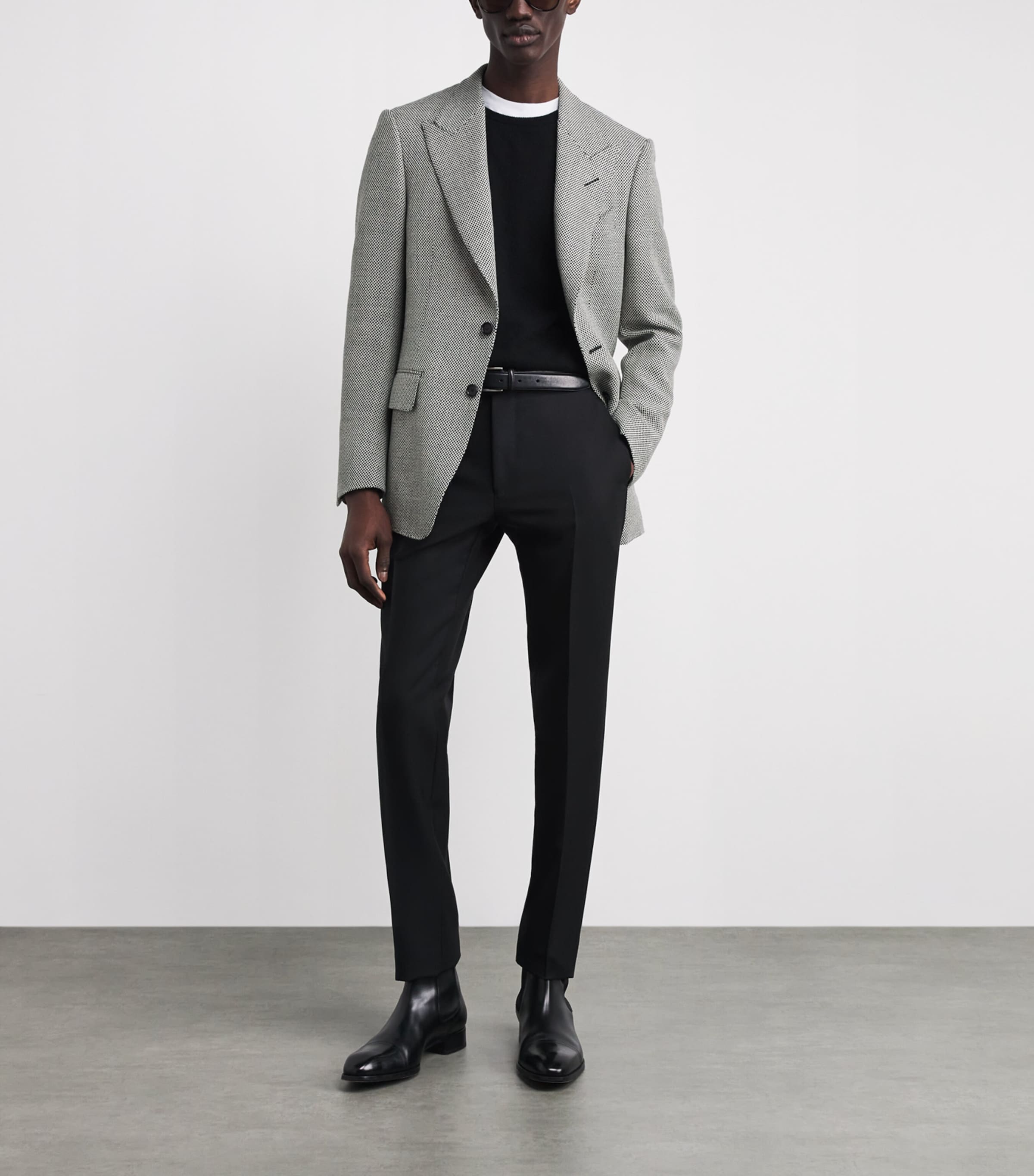 Wool Birds-Eye Weave Shelton Blazer WNH Image 2