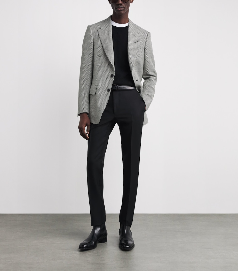 Wool Birds-Eye Weave Shelton Blazer WNH Image 2