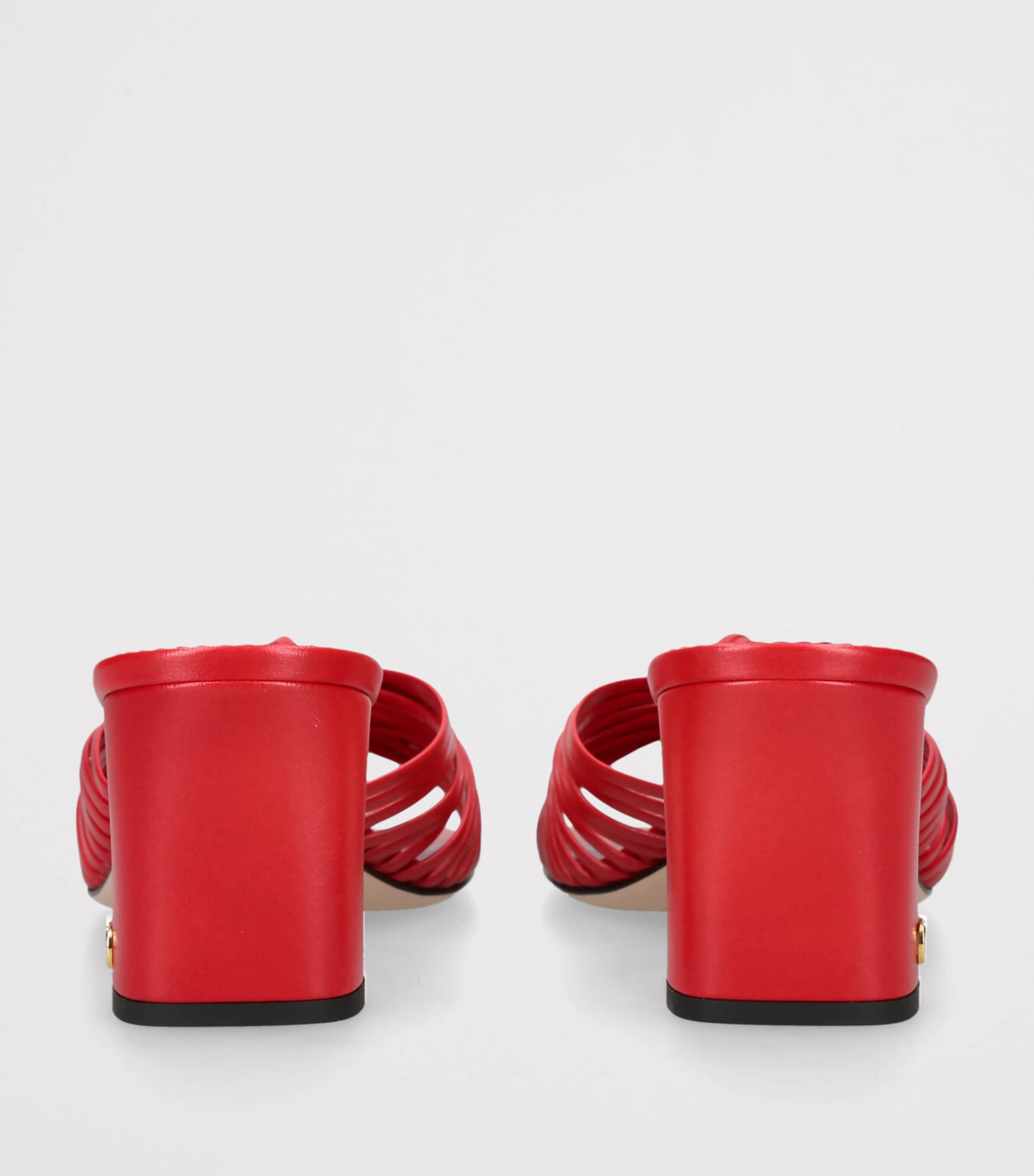 Valentino Garavani Leather Annet Heeled Mules 60 Red Image 2