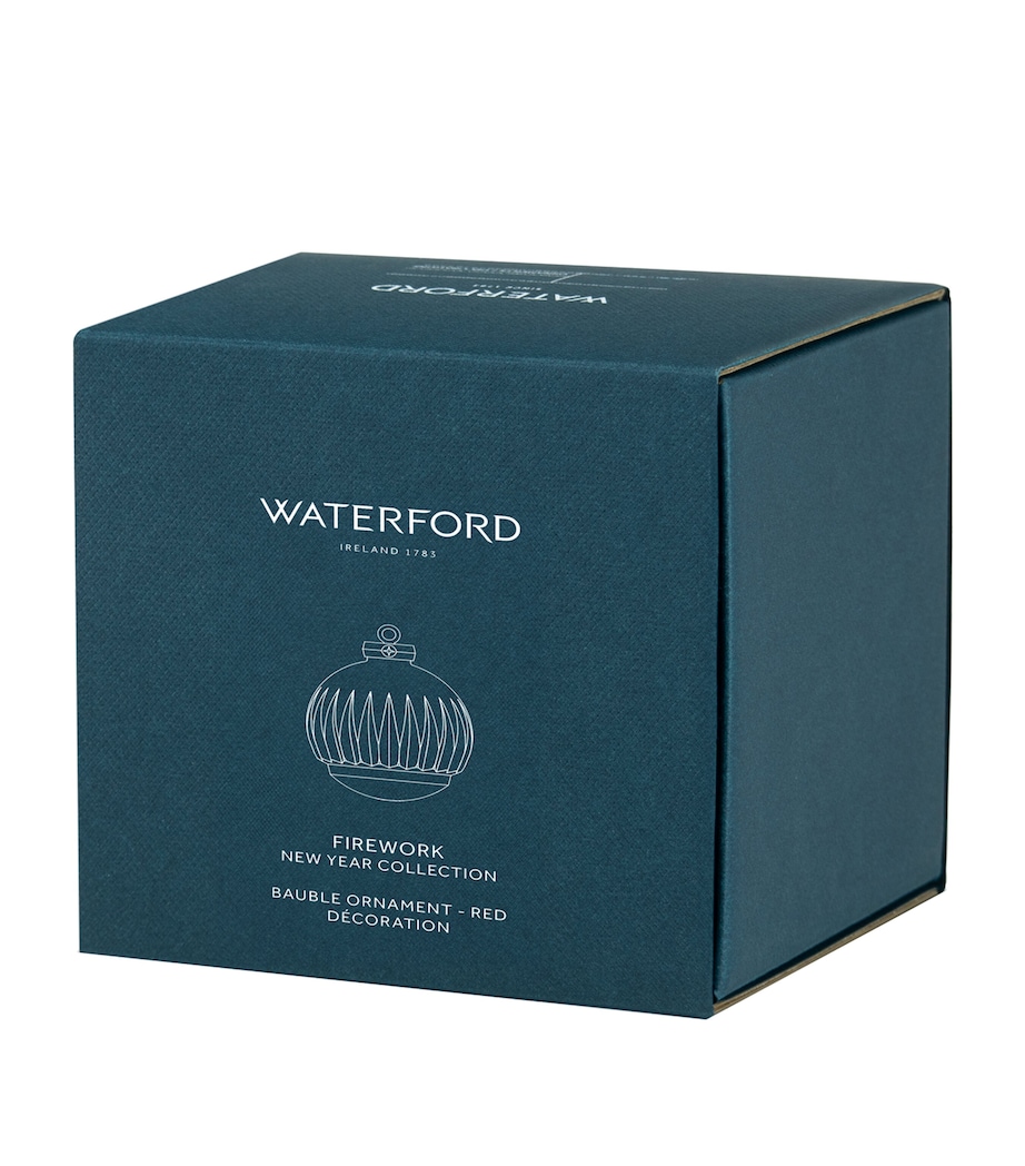 Waterford Crystal Firework Bauble (8cm) Red Image 4