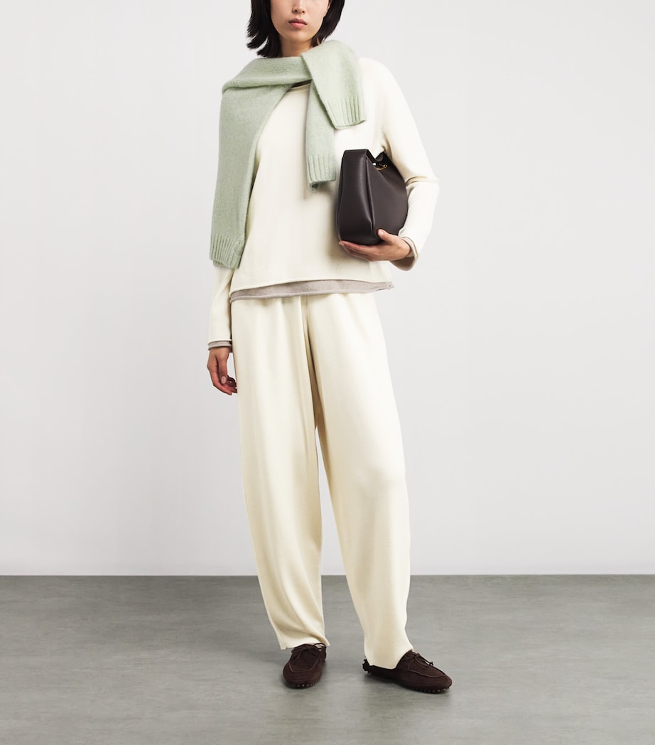 Cashmere Hayden Straight Sweatpants IVORY Image 2