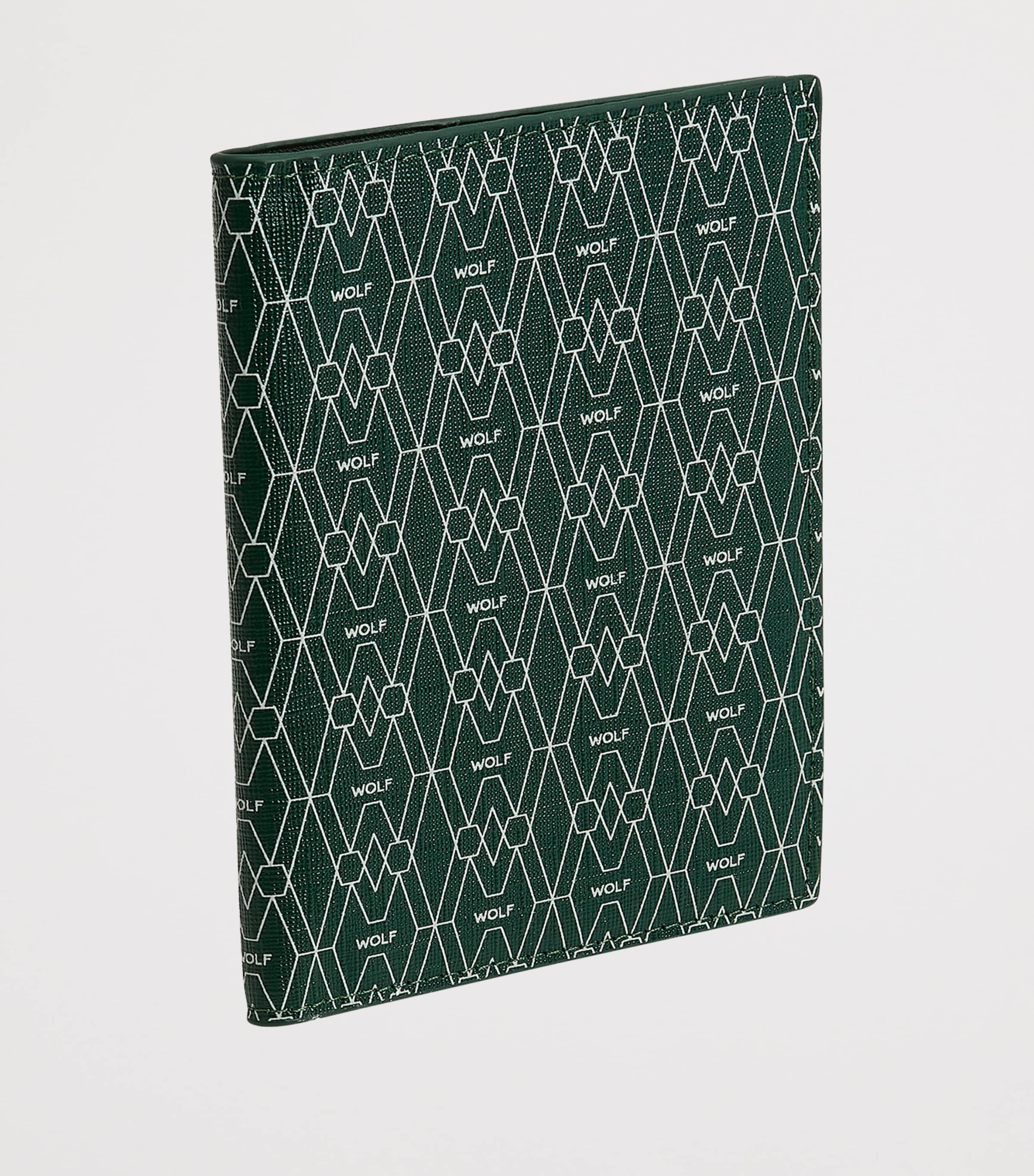 Vegan Signature Passport Sleeve GREEN Image 2