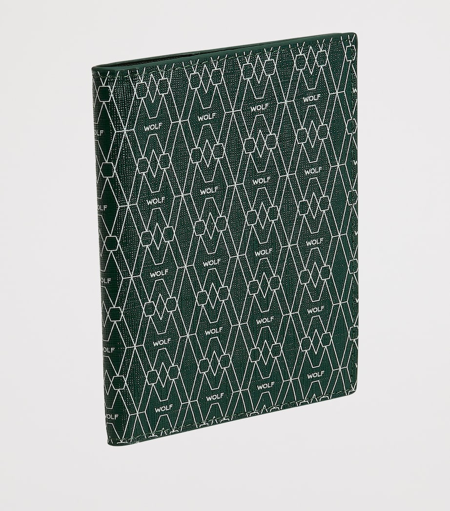 Vegan Signature Passport Sleeve GREEN Image 2