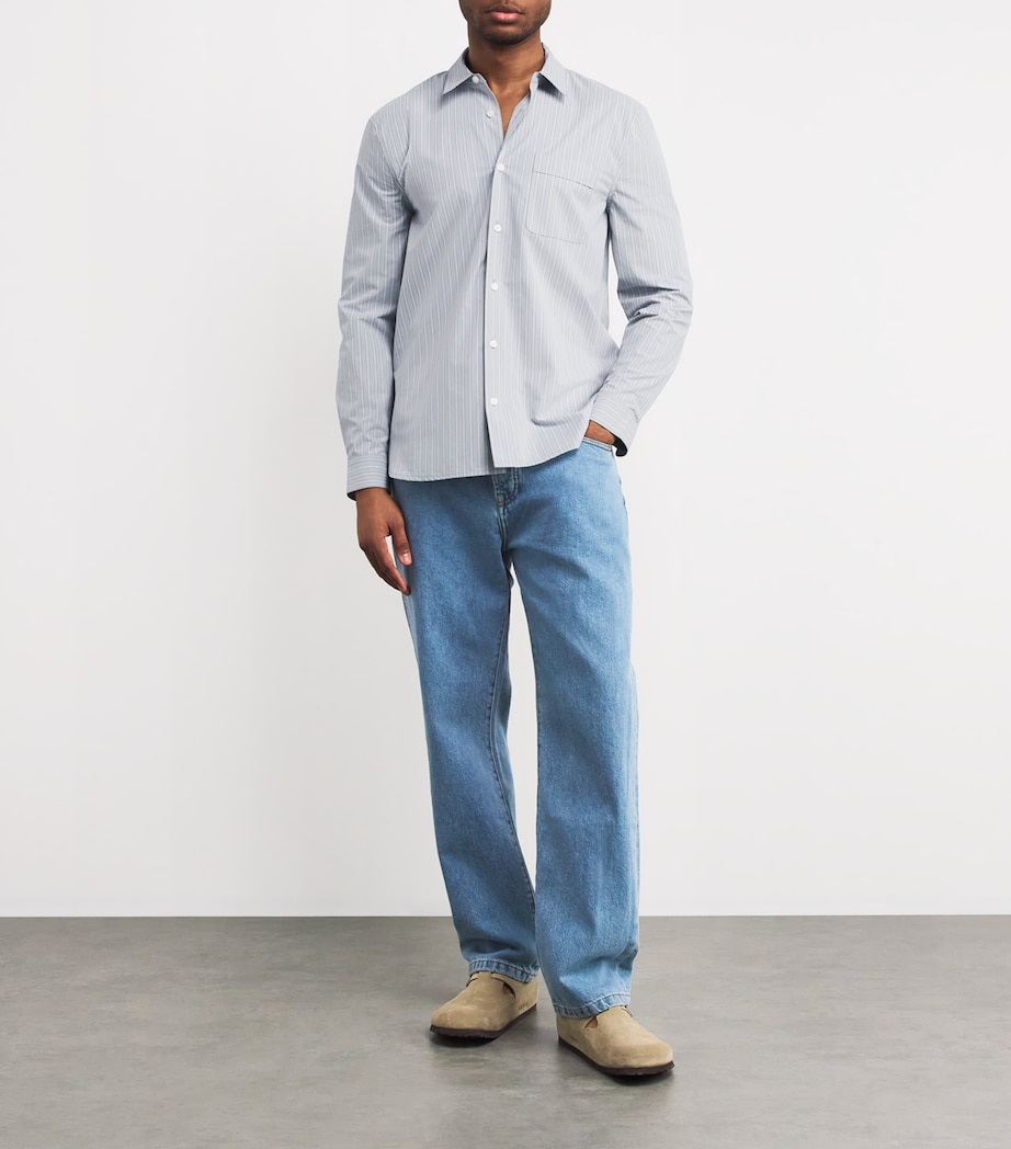 Pima Cotton Striped Radovan Shirt MOON SHADOW STRIPE Image 2