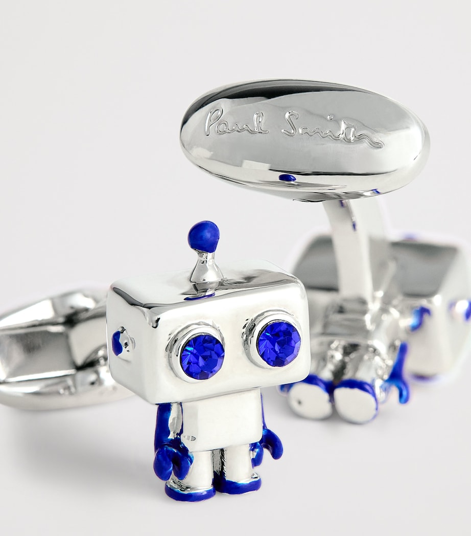 Robot Cufflinks 82_SILVER Image 5