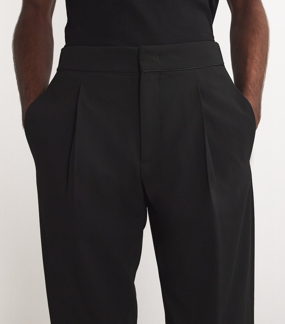 Virgin Wool Straight Tailored Trousers UC001 Image 6