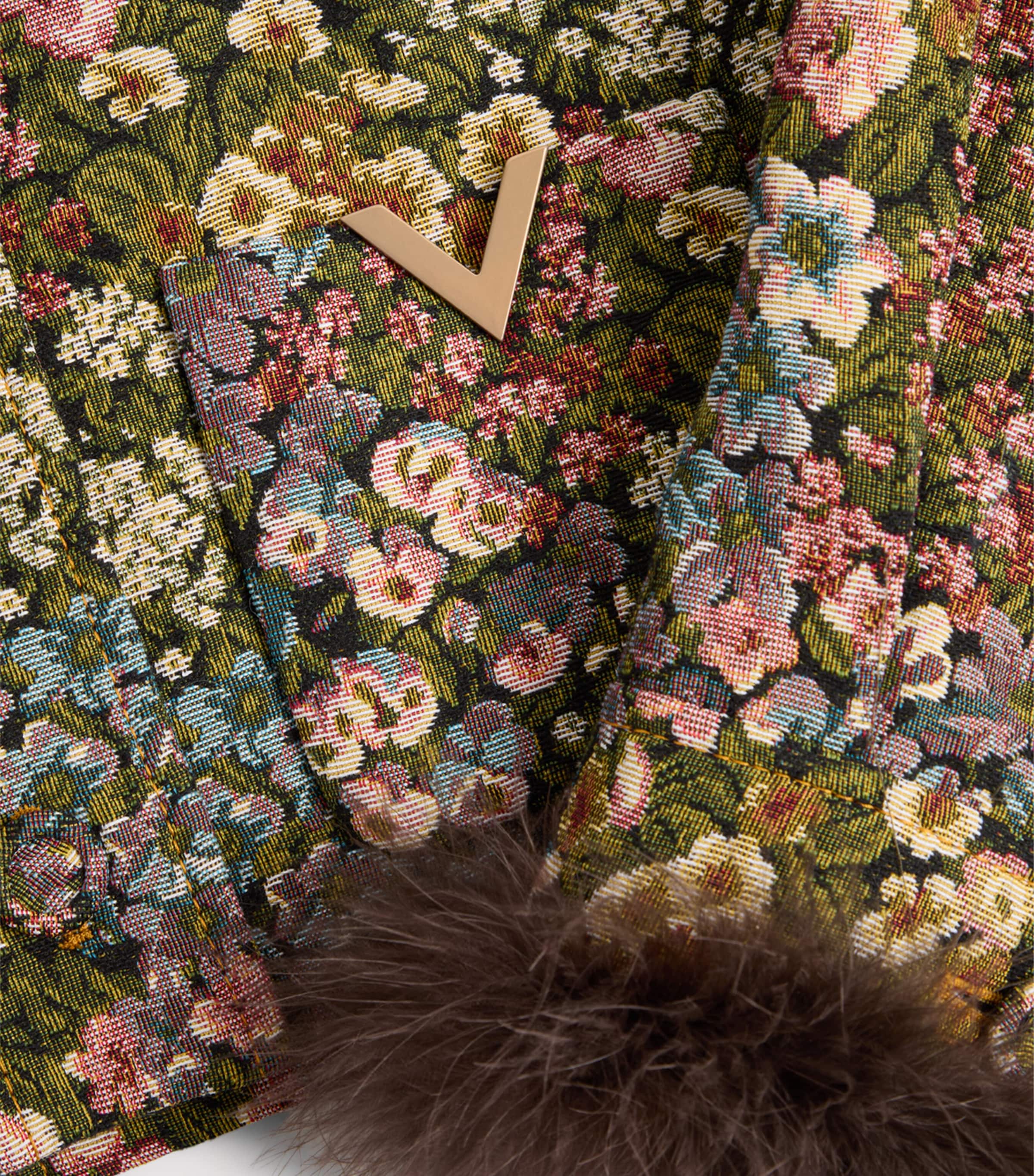 VALENTINO エンブロイダリーファイユピーコート 36 美品 Valentino Multi Floral Pea Coat | Harrods QA