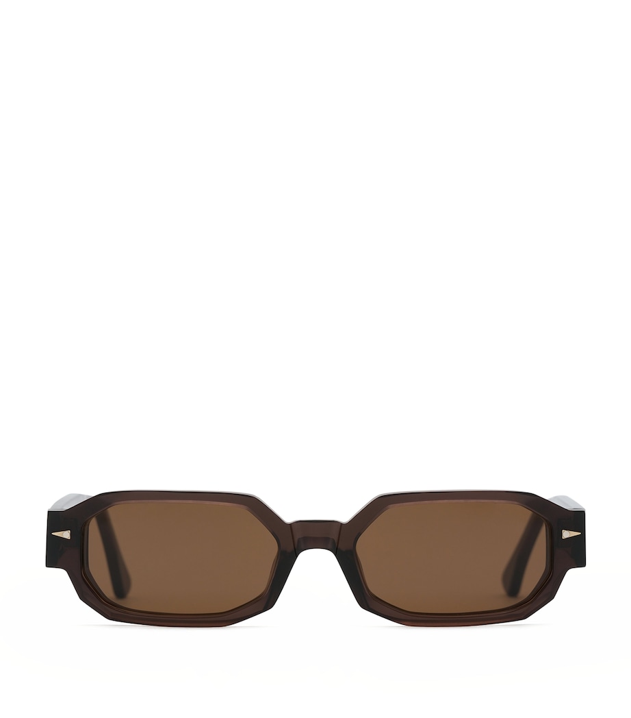 Ahlem Jules Angular Rectangle Sunglasses Mokalgt/ Brown Image 1