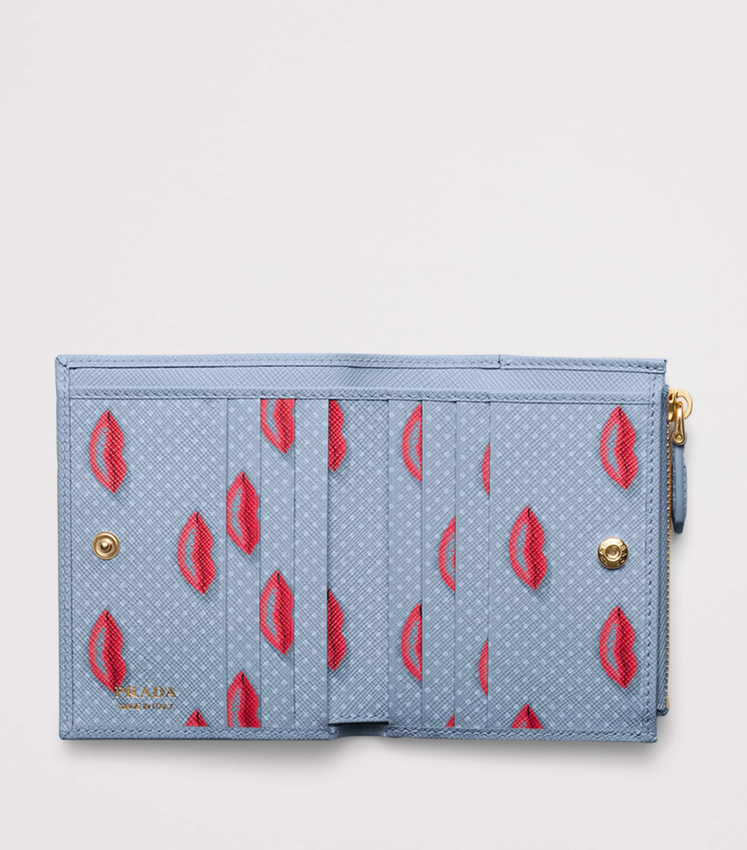 Small Saffiano Leather Wallet F0076 Image 2