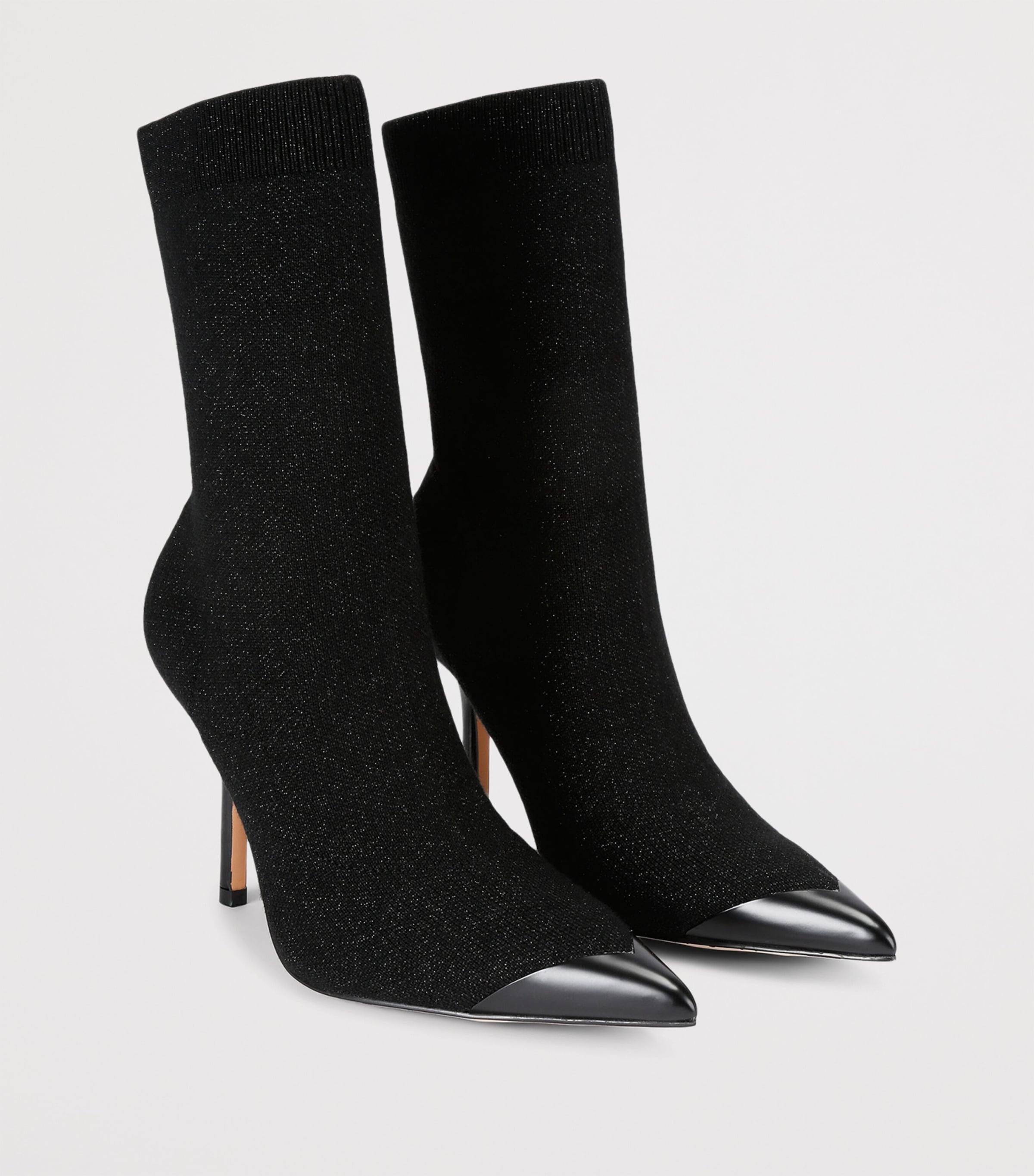 Regent Sock Heeled Boots BLACK Image 4