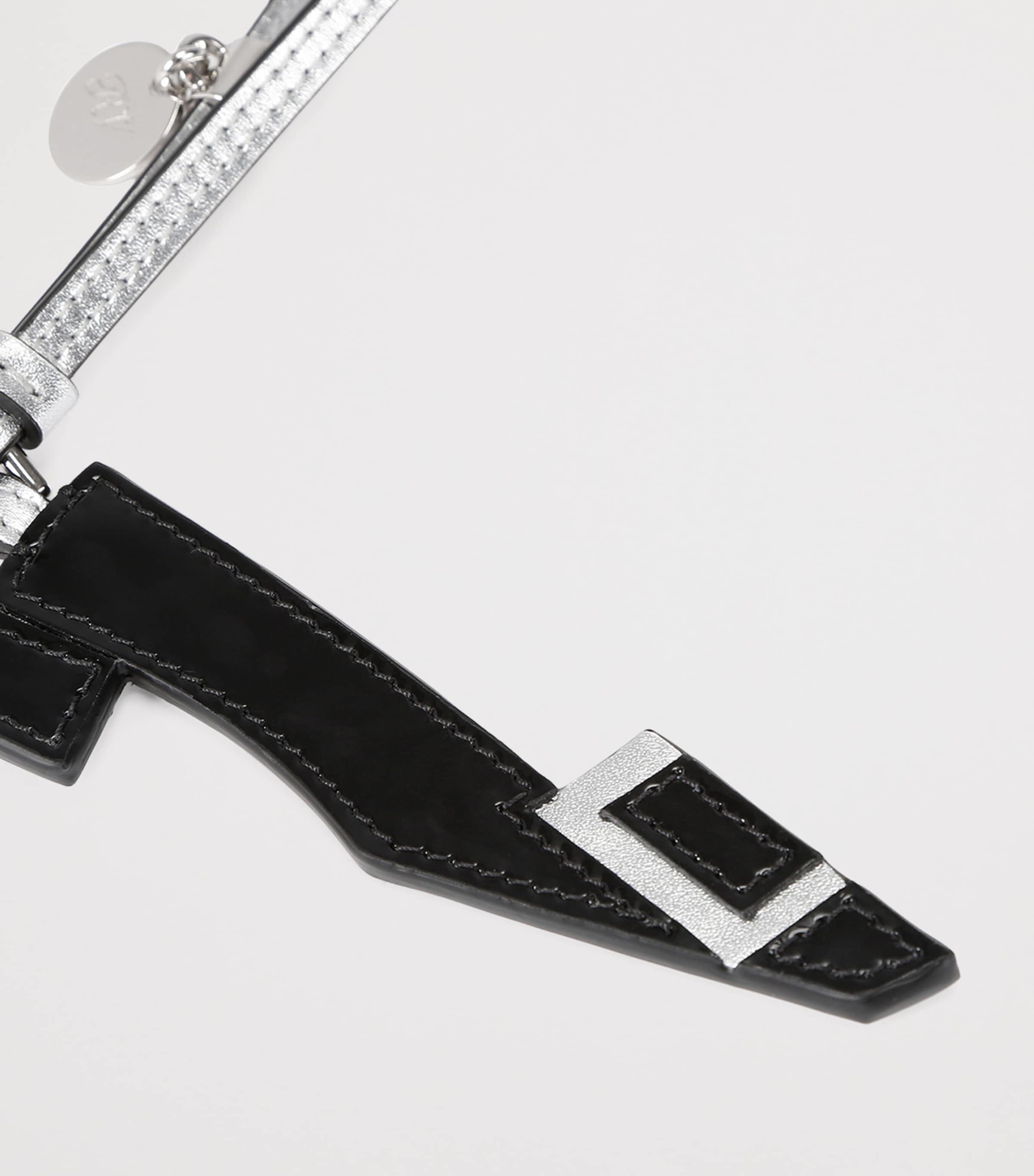 Leather Belle Vivier Bag Charm BLACK Image 3