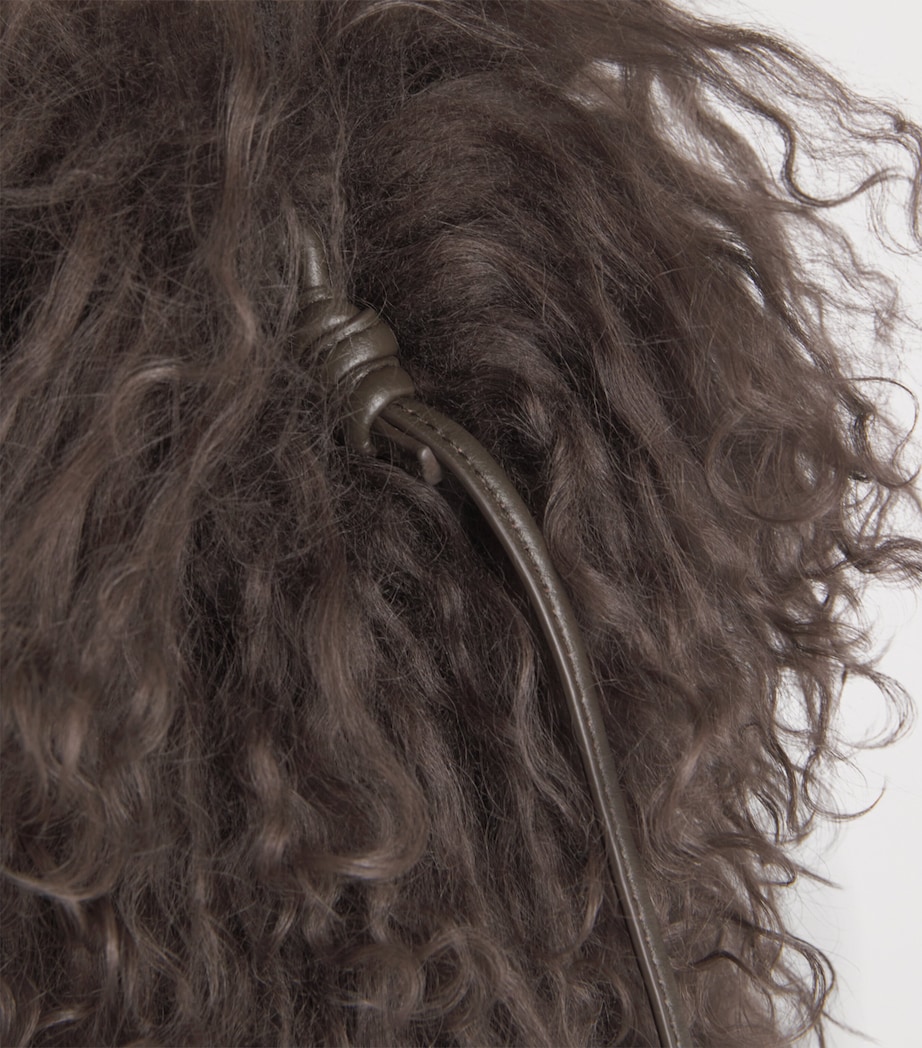 Long-Haired Shearling Phone Pouch A2009 Image 6